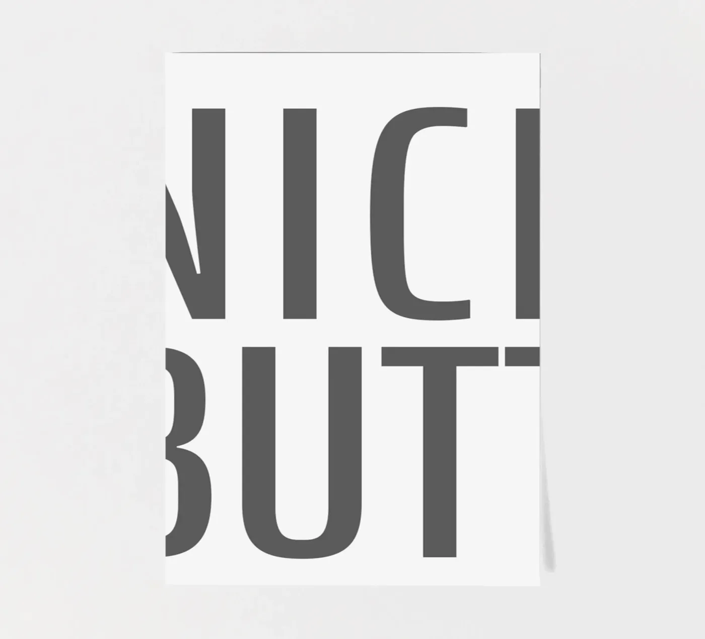 Nice Butt sticker sheet by WORD & WONDER