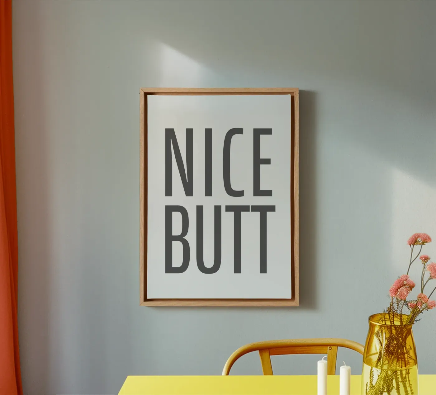 Nice Butt canvas by WORD & WONDER