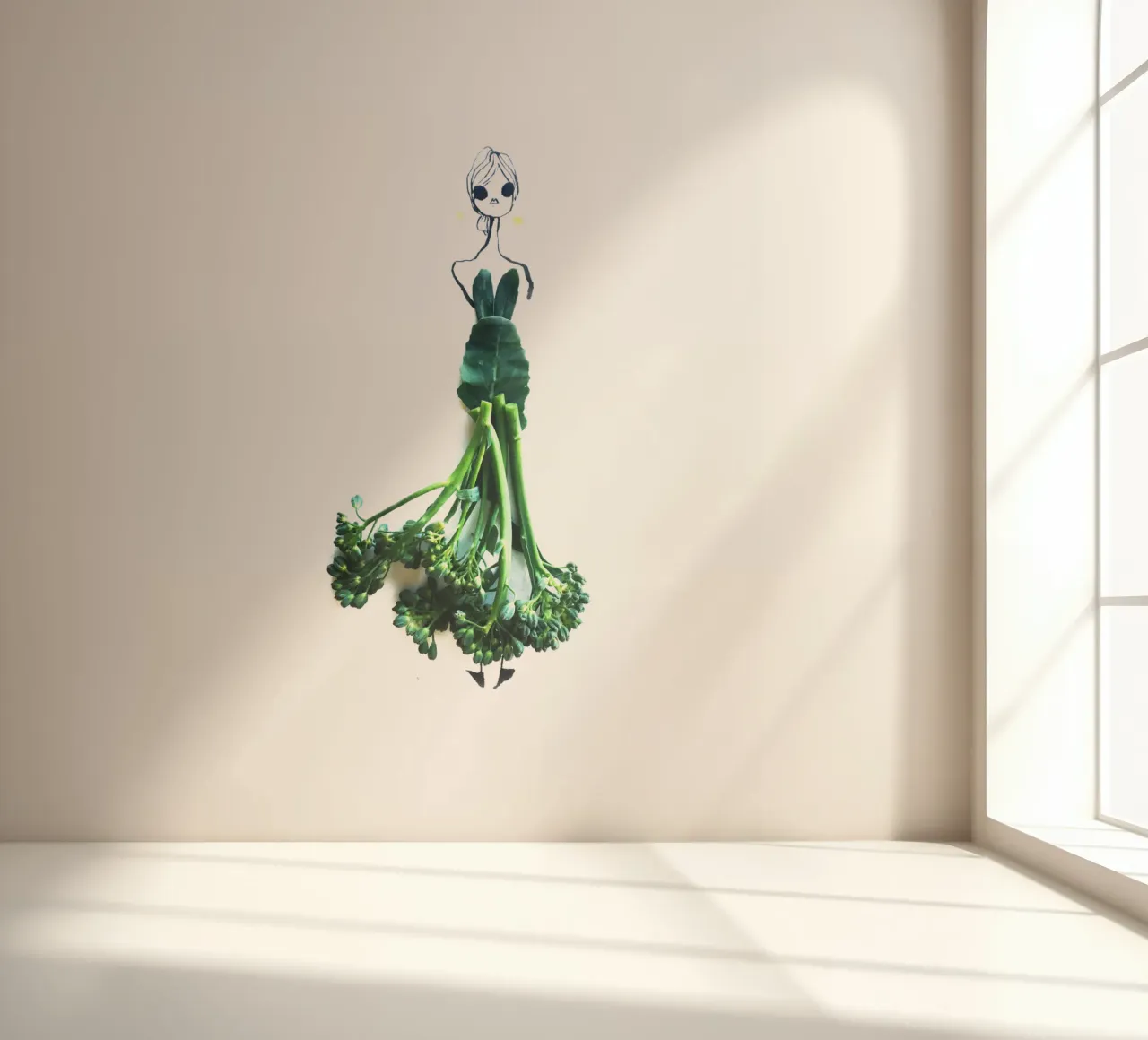 Broccolini fotobehang van Gretchen Roehrs