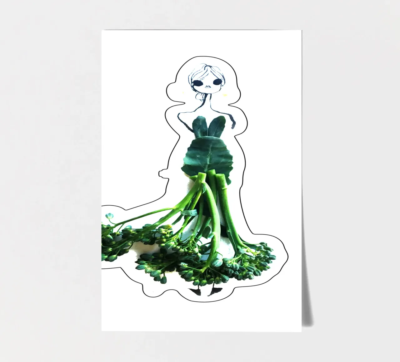 Broccolini sticker sheet by Gretchen Roehrs