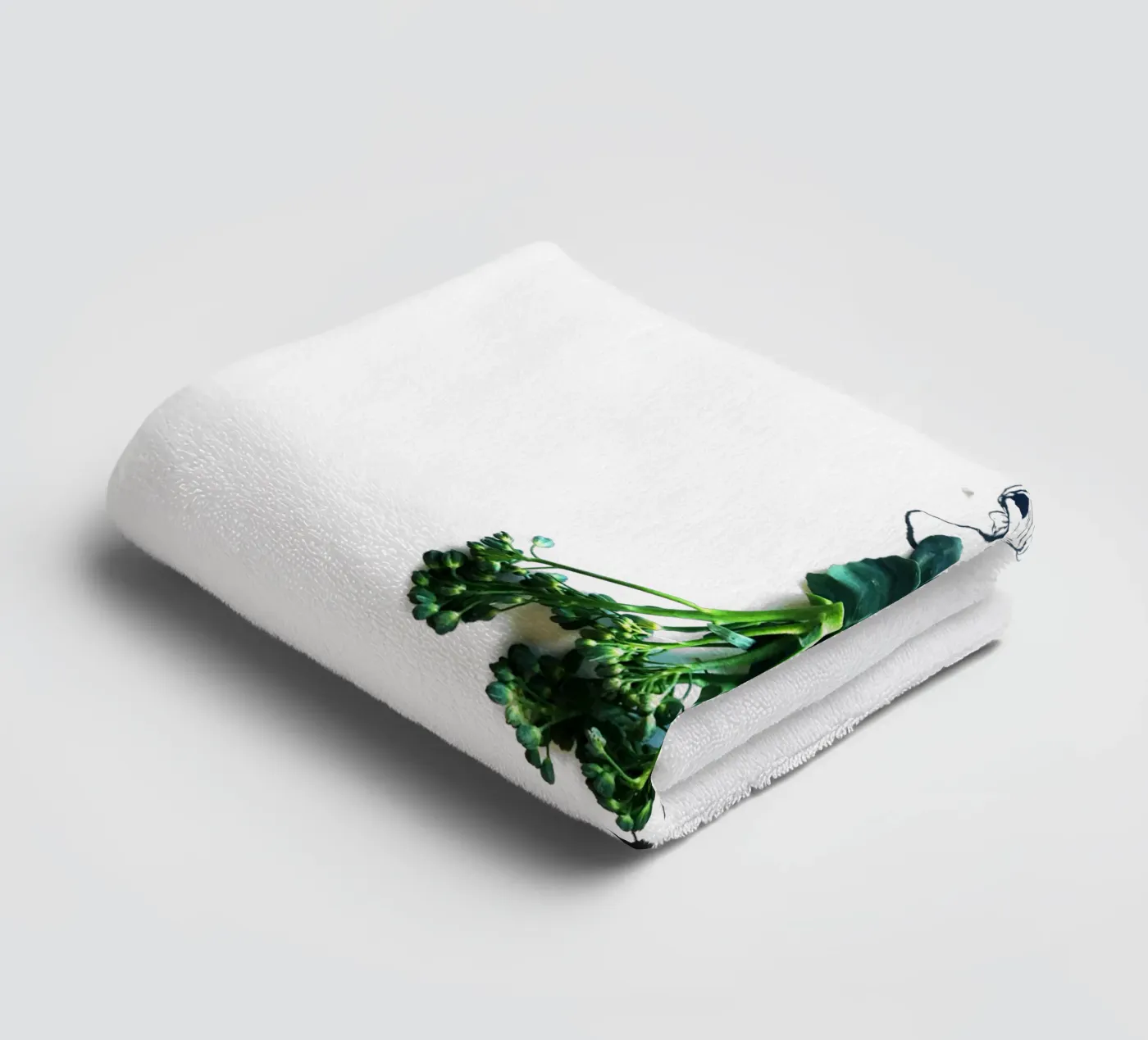 Broccolini badhanddoek van Gretchen Roehrs