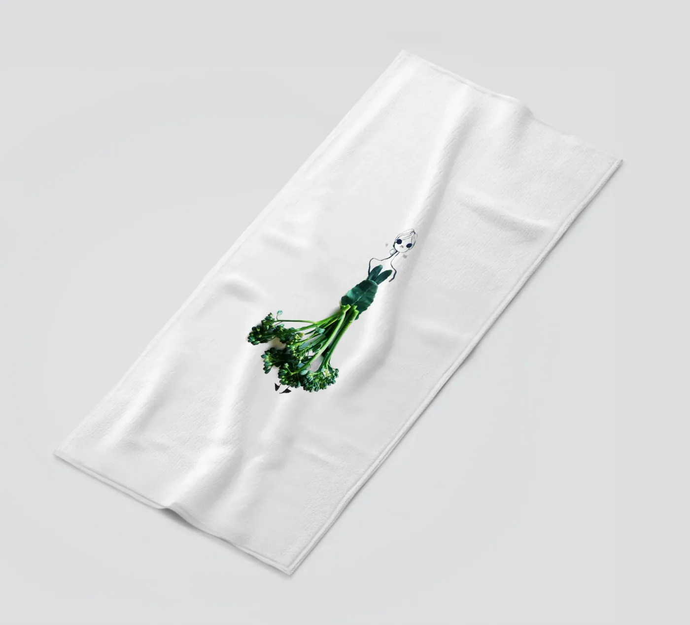Broccolini strandhanddoek van Gretchen Roehrs