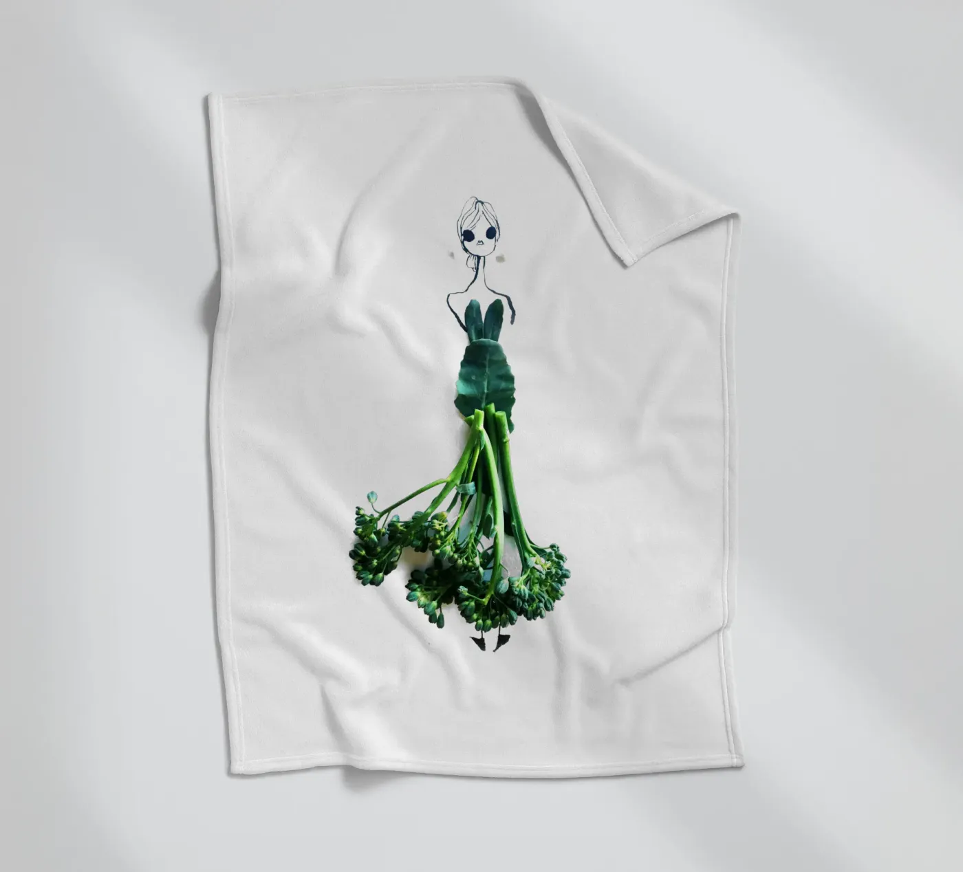 Broccolini Fleecedecke von Gretchen Roehrs