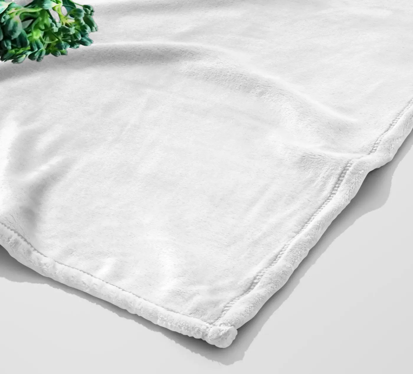 Broccolini fleece blanket by Gretchen Roehrs