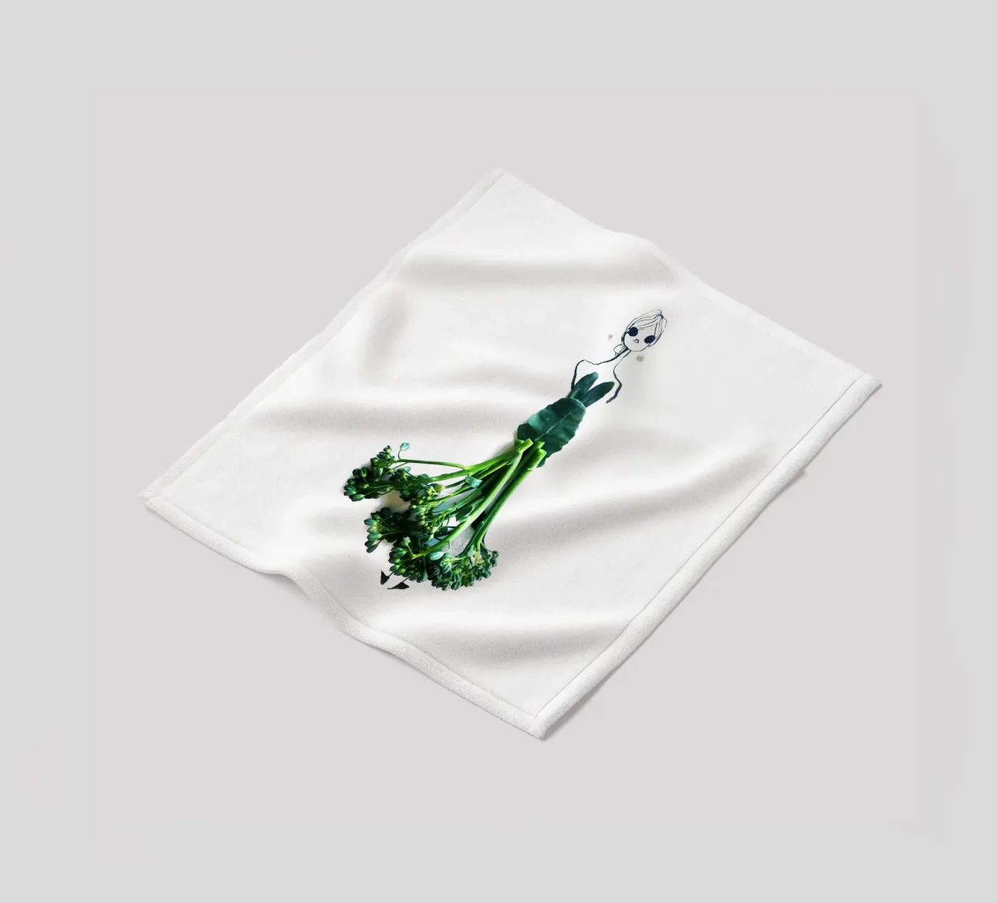 Broccolini Fleecedecke von Gretchen Roehrs