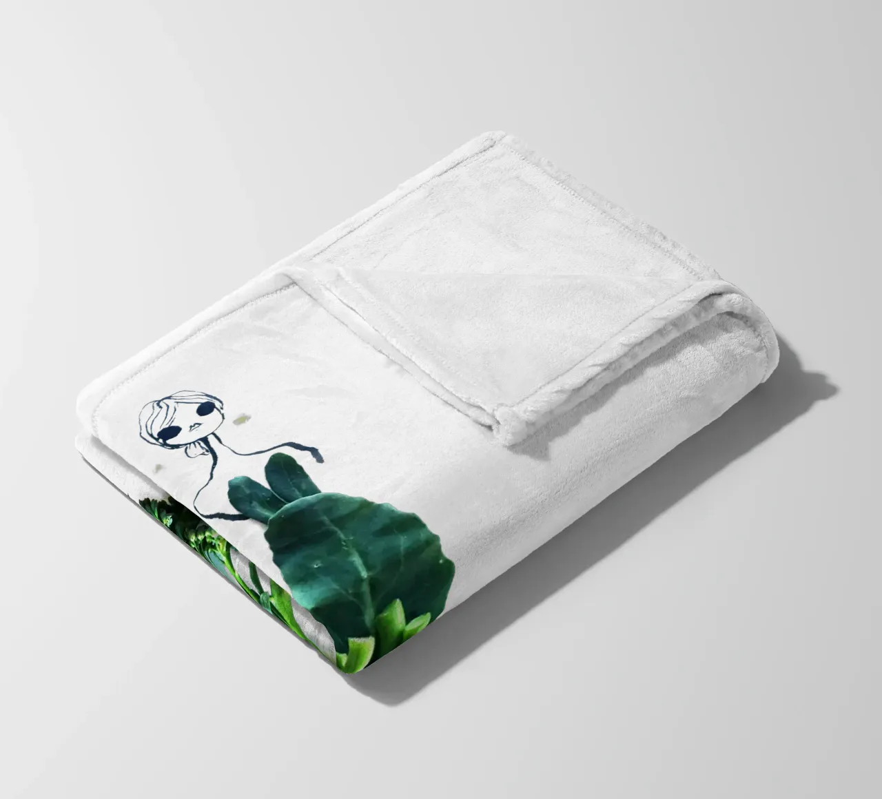 Broccolini Fleecedecke von Gretchen Roehrs