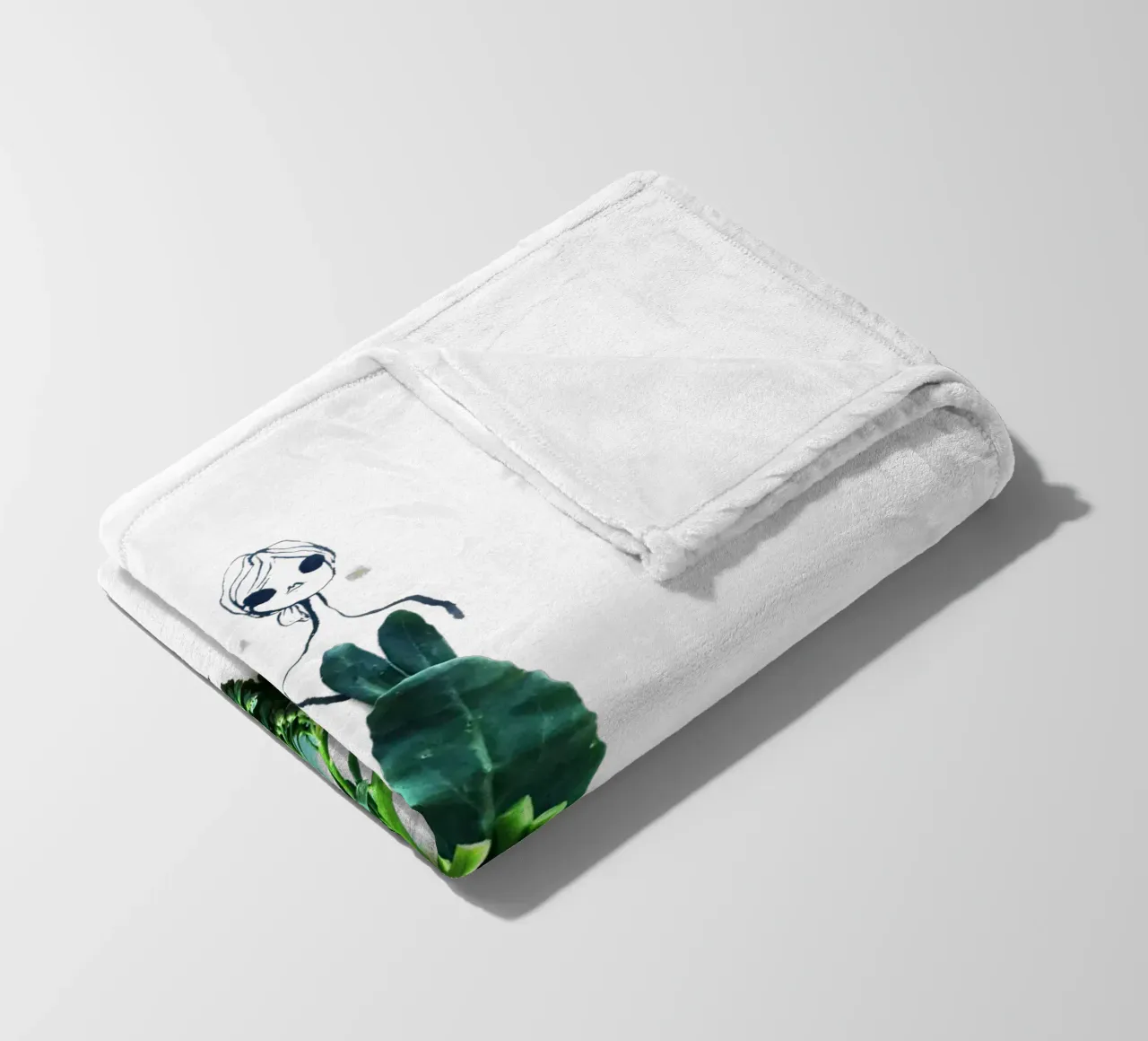 Broccolini Fleecedecke von Gretchen Roehrs