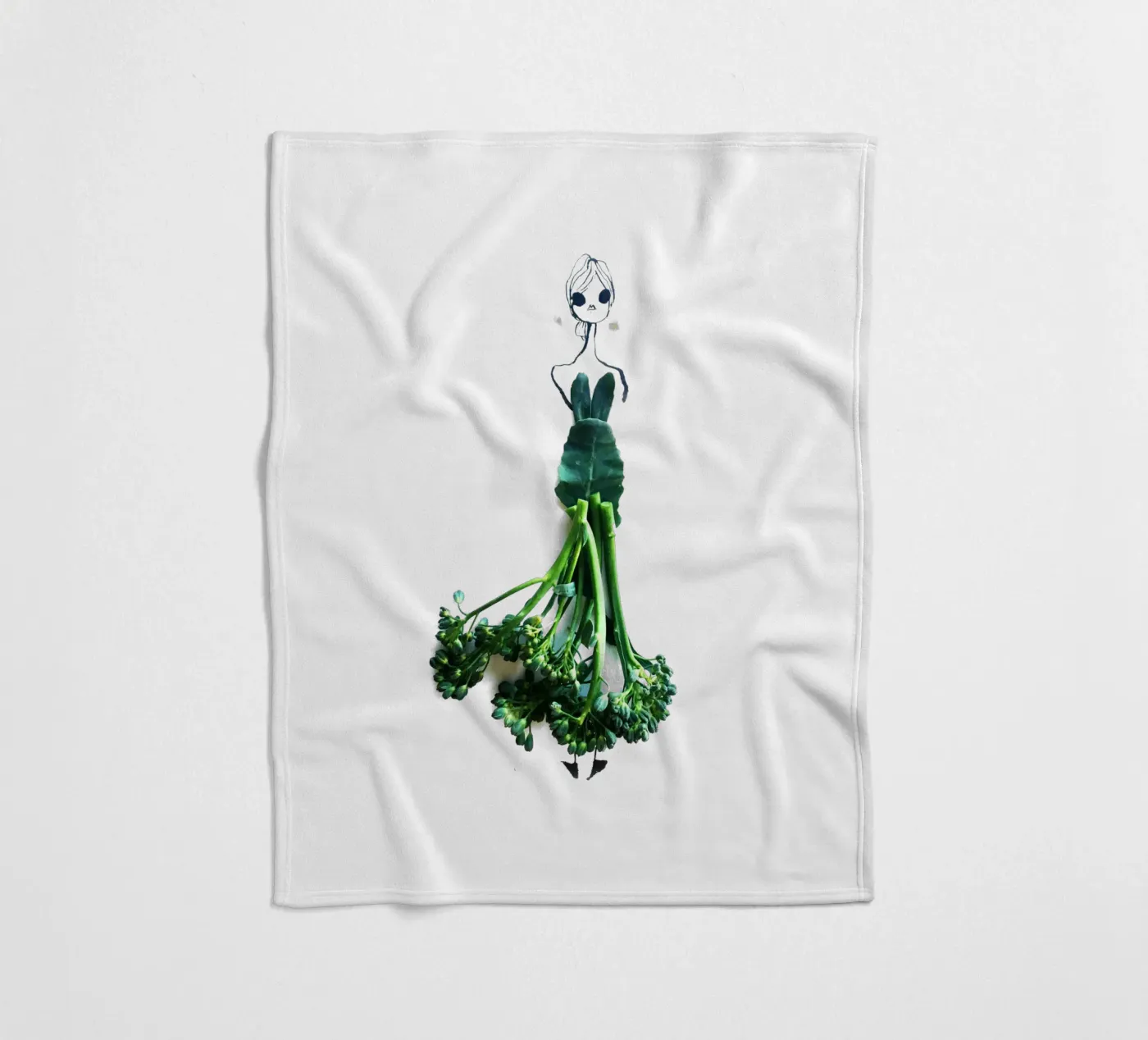 Broccolini Fleecedecke von Gretchen Roehrs