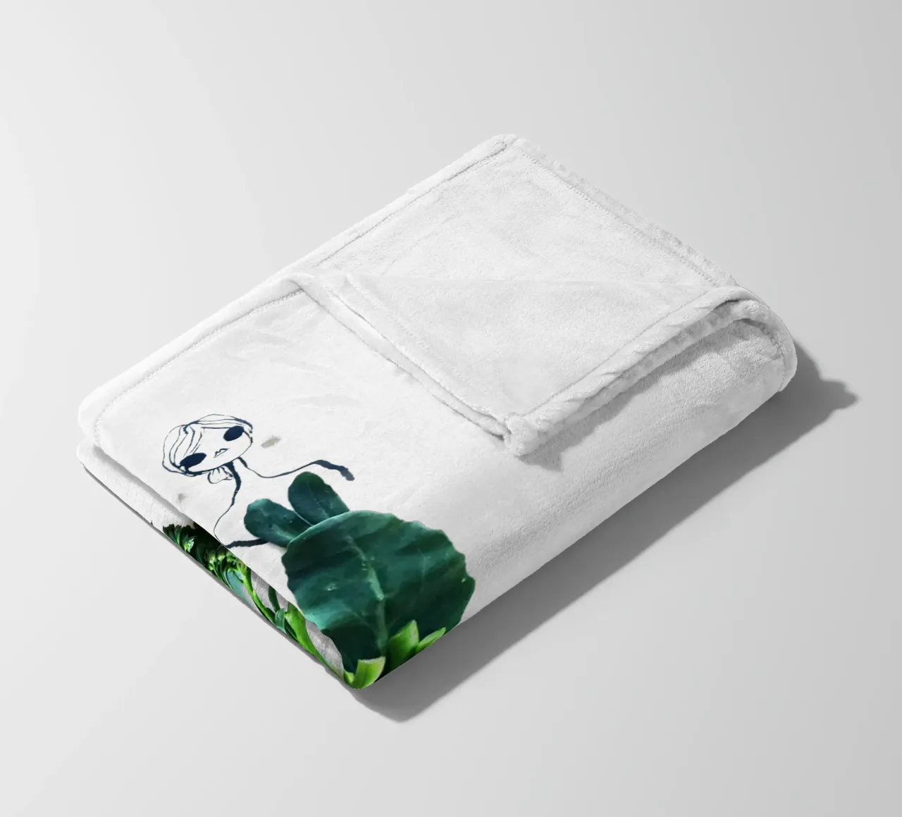 Broccolini Fleecedecke von Gretchen Roehrs