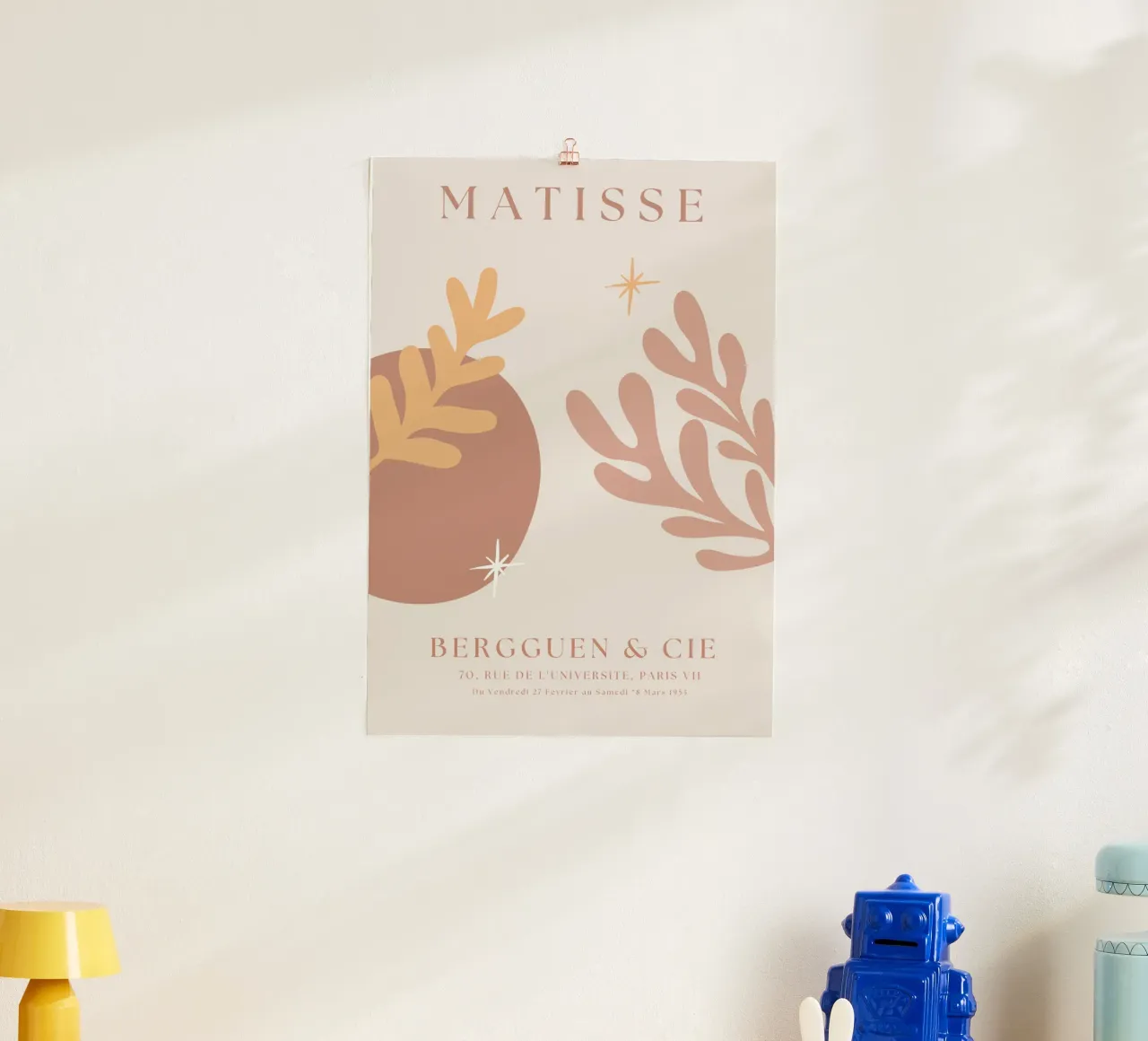 Matisse neutro, manifesto della mostra Henri Matisse moderno V poster con telaio in alluminio da pdigitalprints