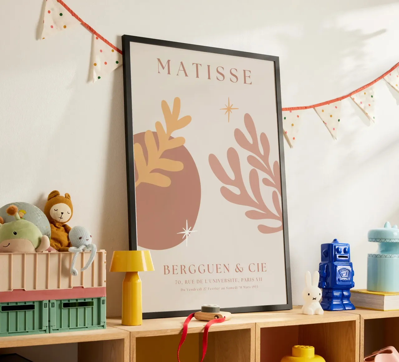 Matisse neutro, manifesto della mostra Henri Matisse moderno V poster con telaio in alluminio da pdigitalprints
