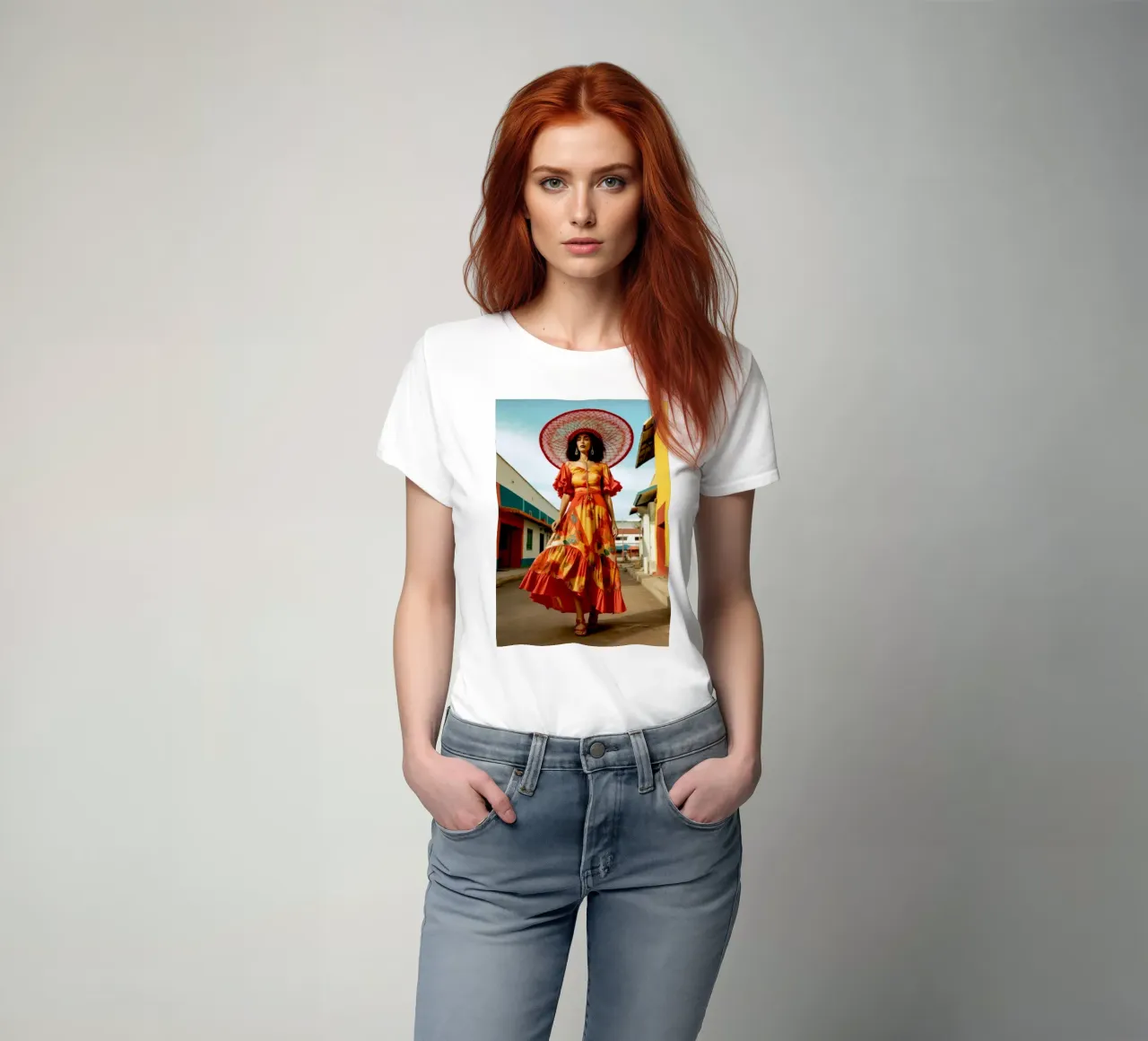 Messico vita donna t-shirt da Justyna Jaszke JBJart