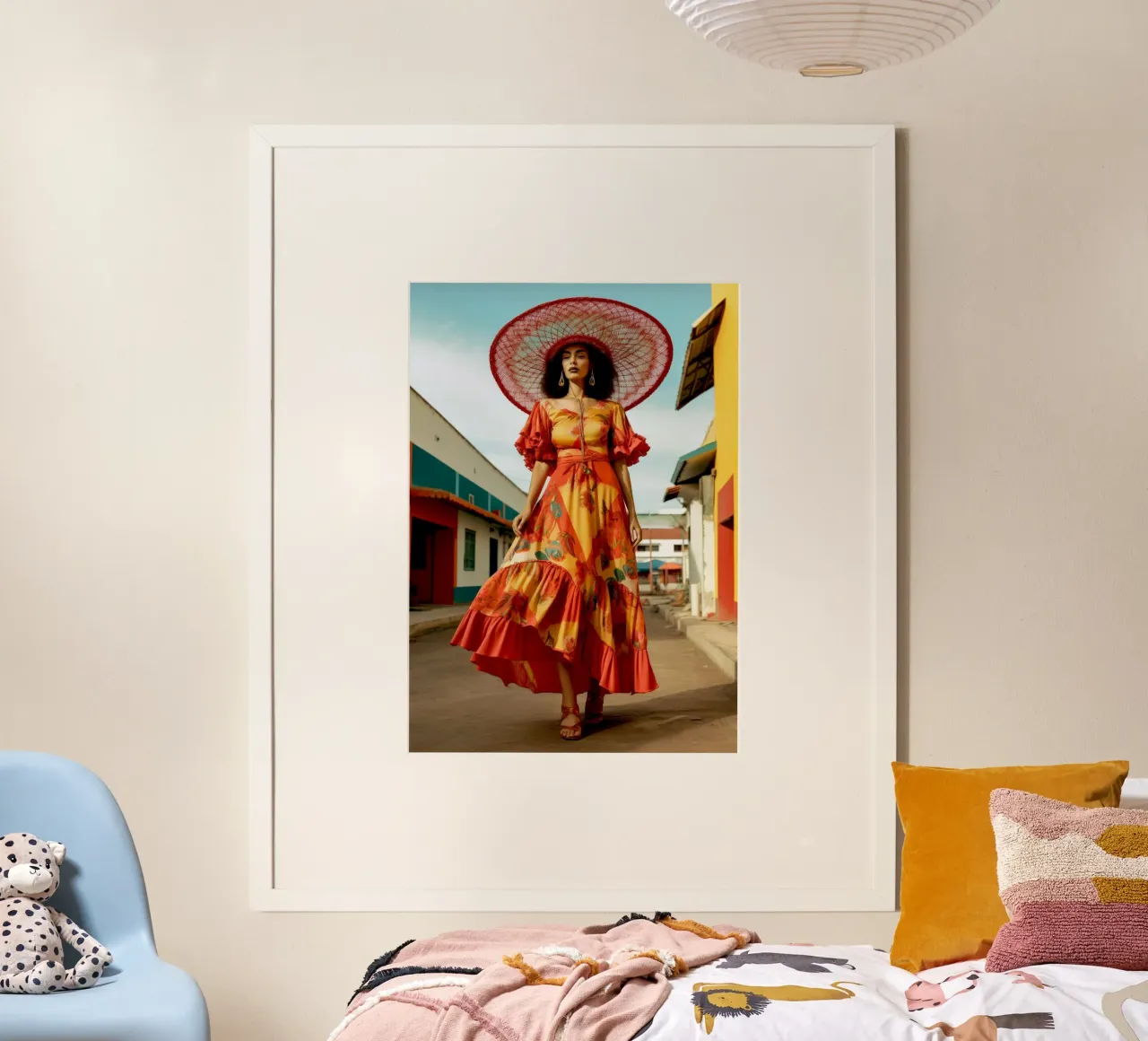 Messico vita donna poster con telaio in plastica da Justyna Jaszke JBJart