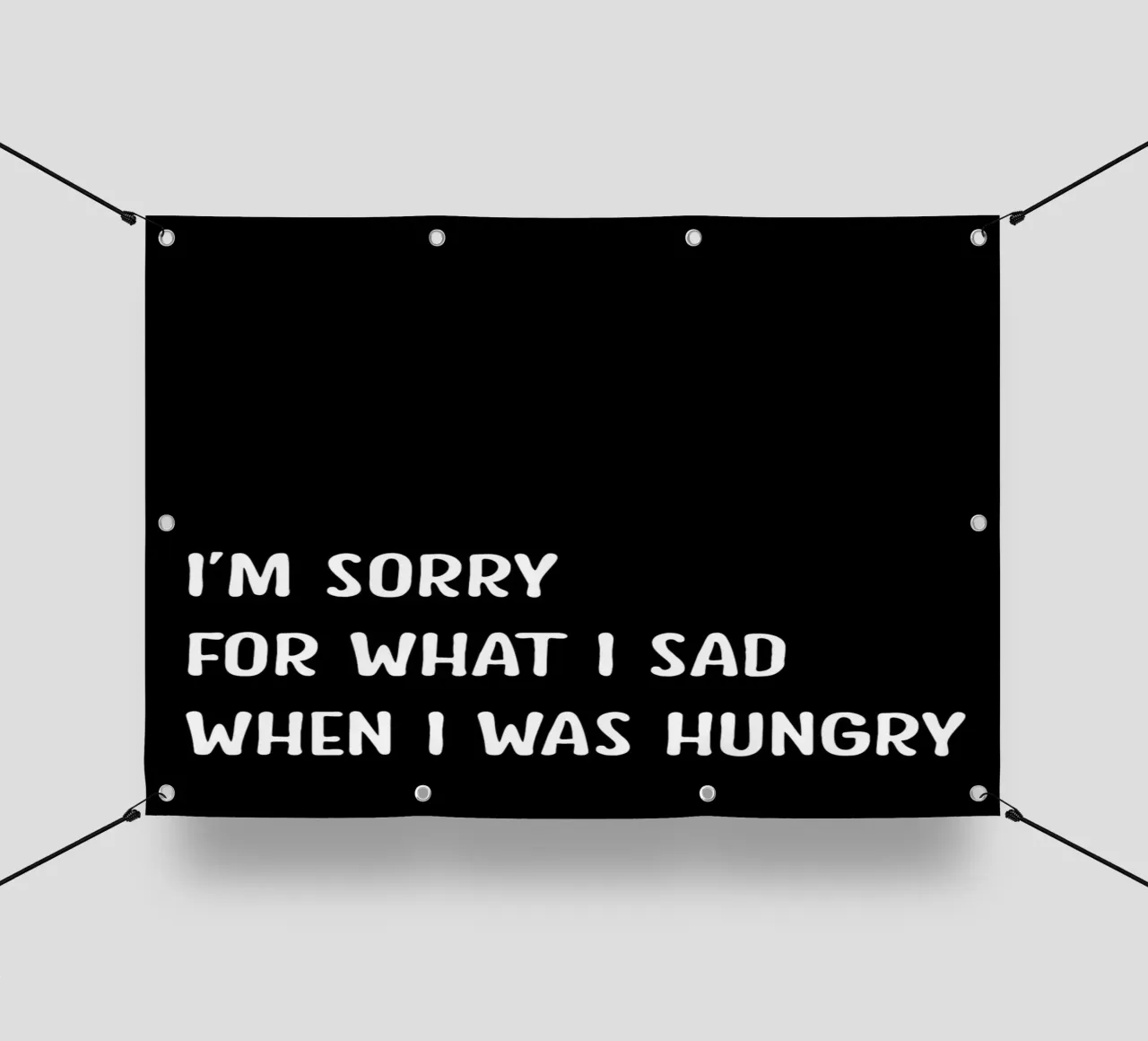 I'm Sorry For What I Sad When I Was Hungry telo in pvc da WORD & WONDER