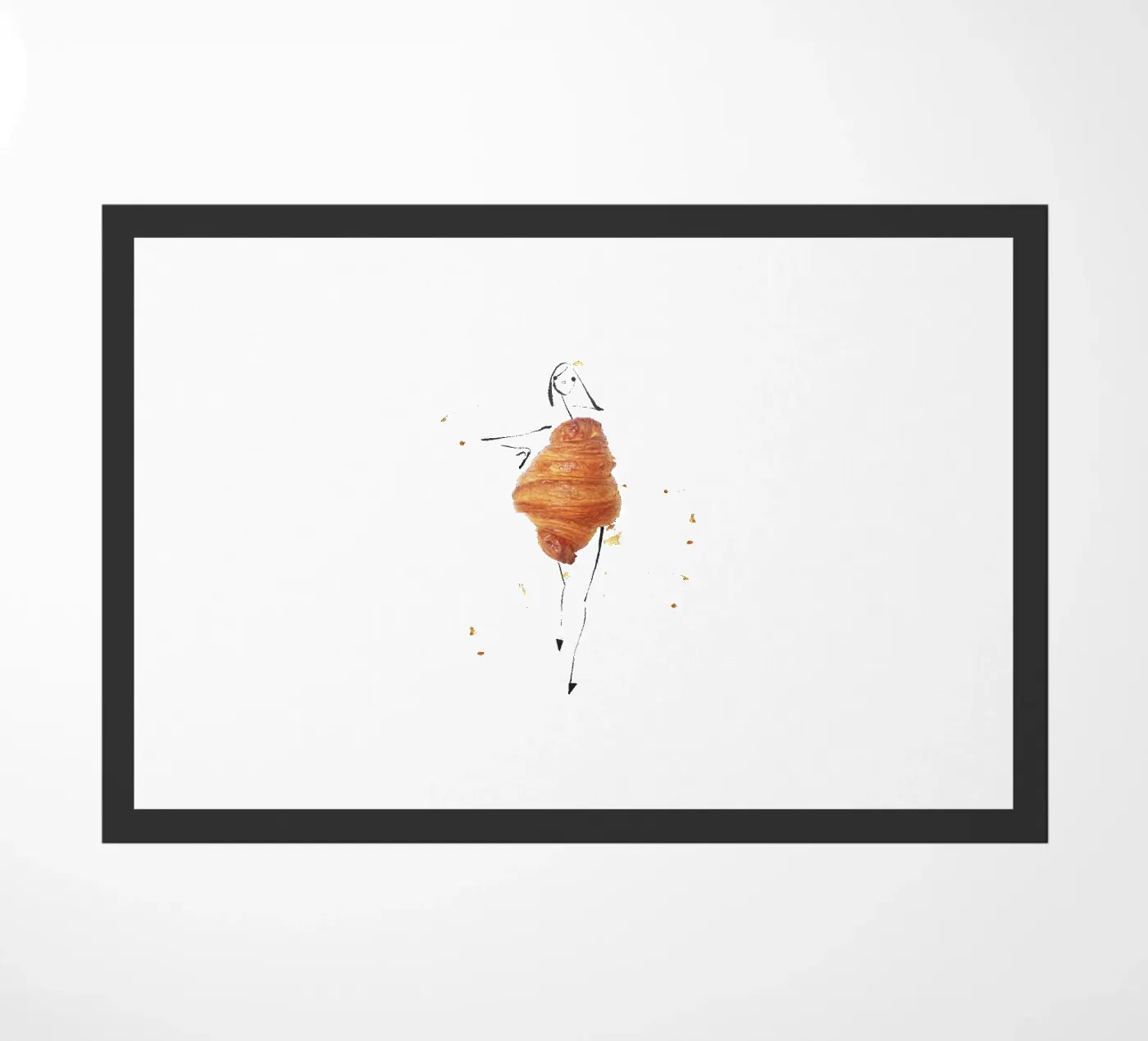 Croissant deurmat van Gretchen Roehrs