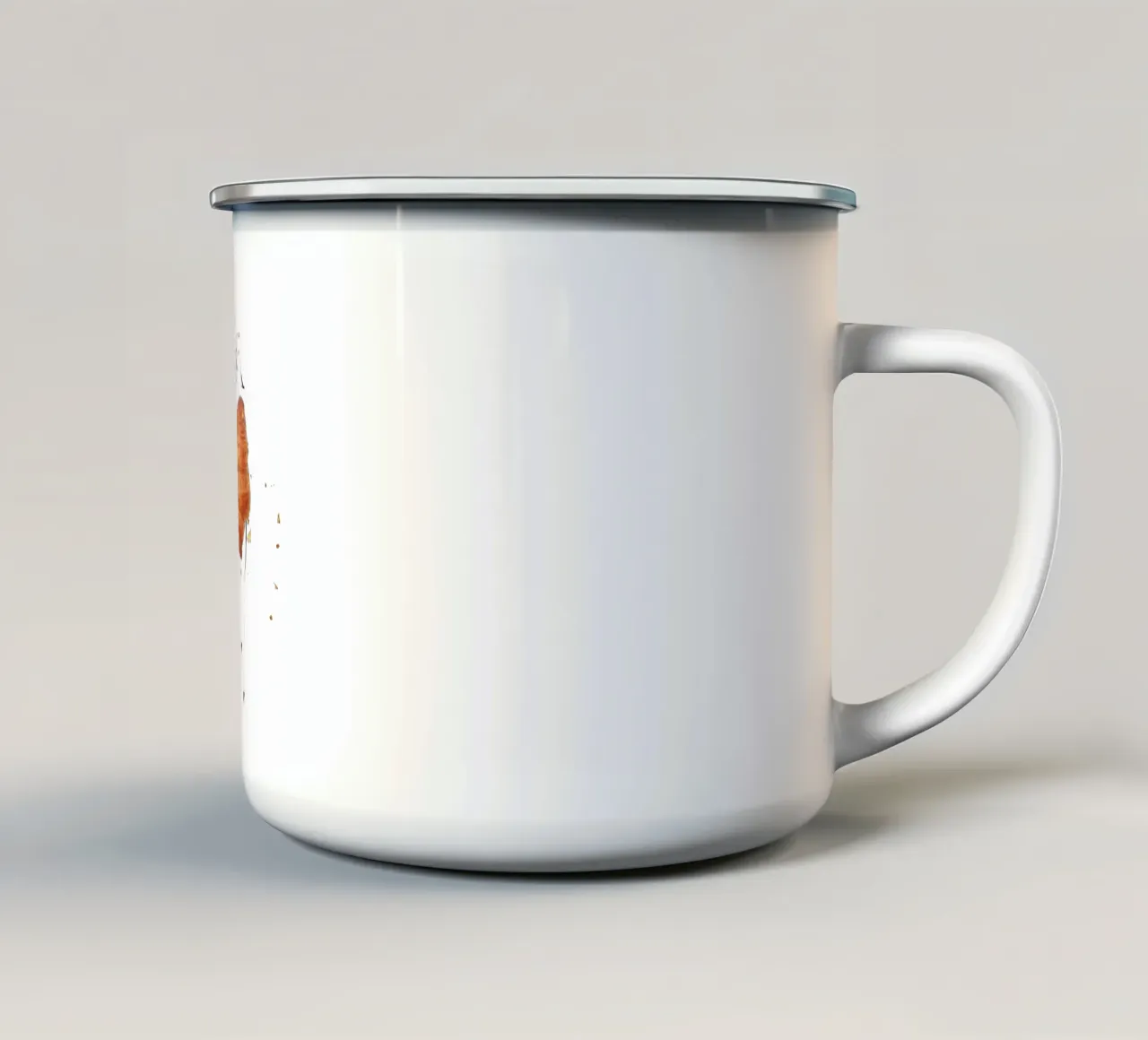Croissant tazza in smalto da Gretchen Roehrs