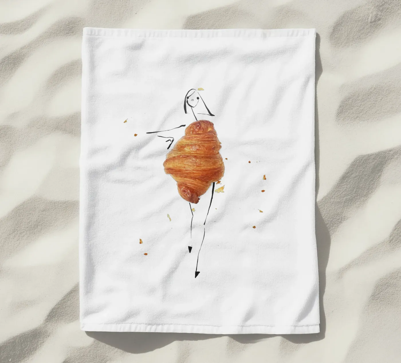 Croissant telo mare da Gretchen Roehrs