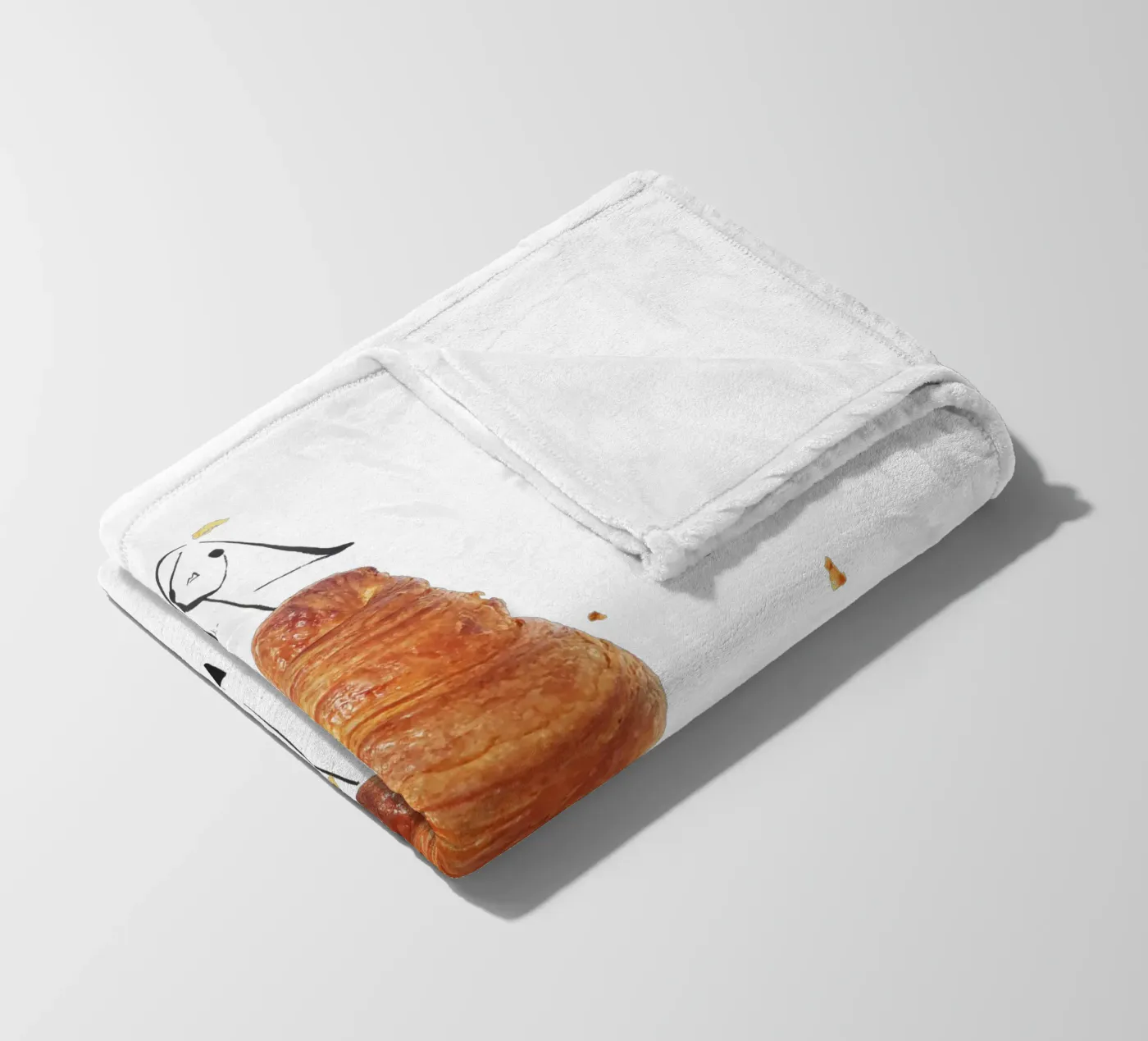 Croissant Fleecedecke von Gretchen Roehrs