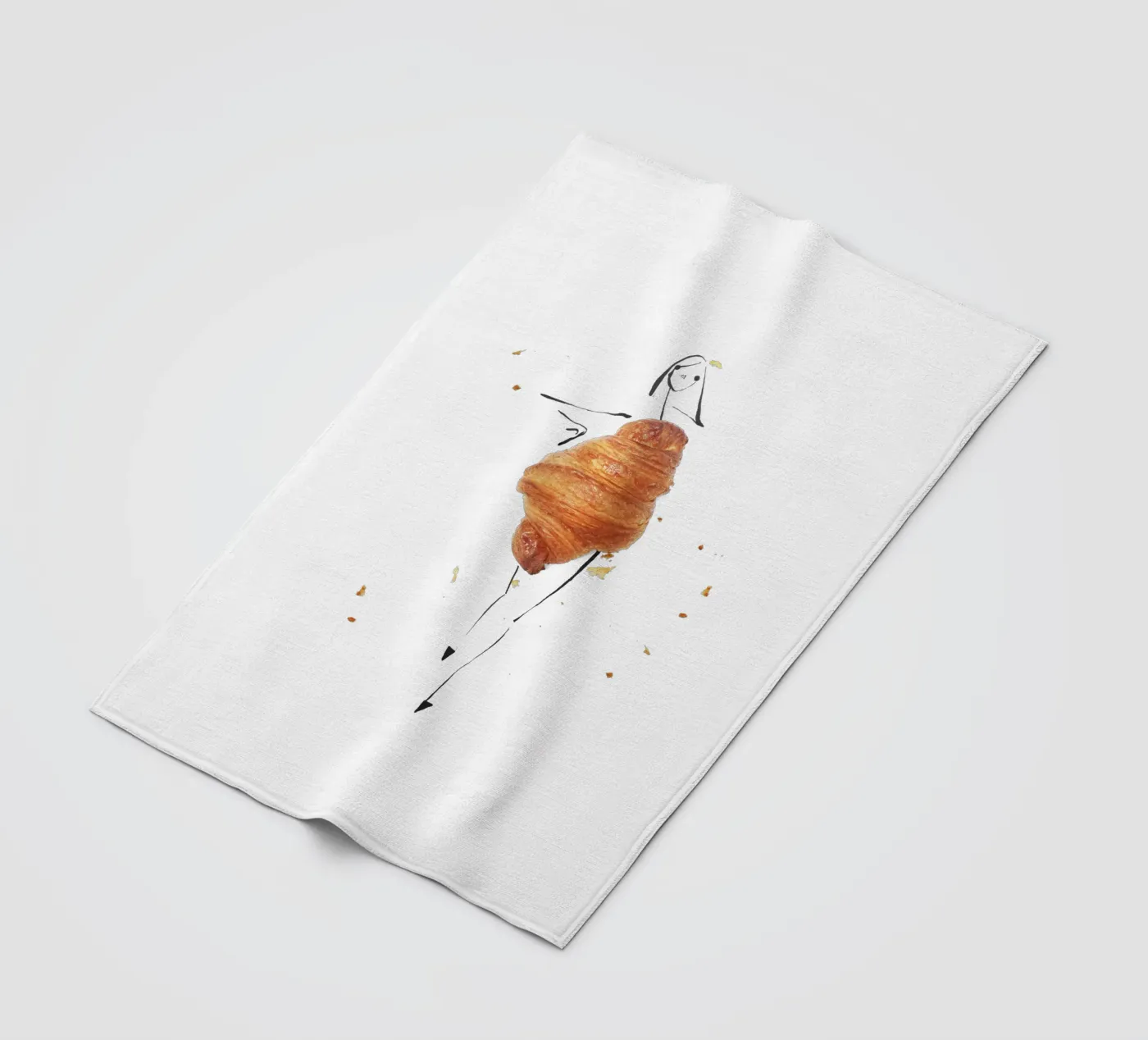 Croissant Fleecedecke von Gretchen Roehrs