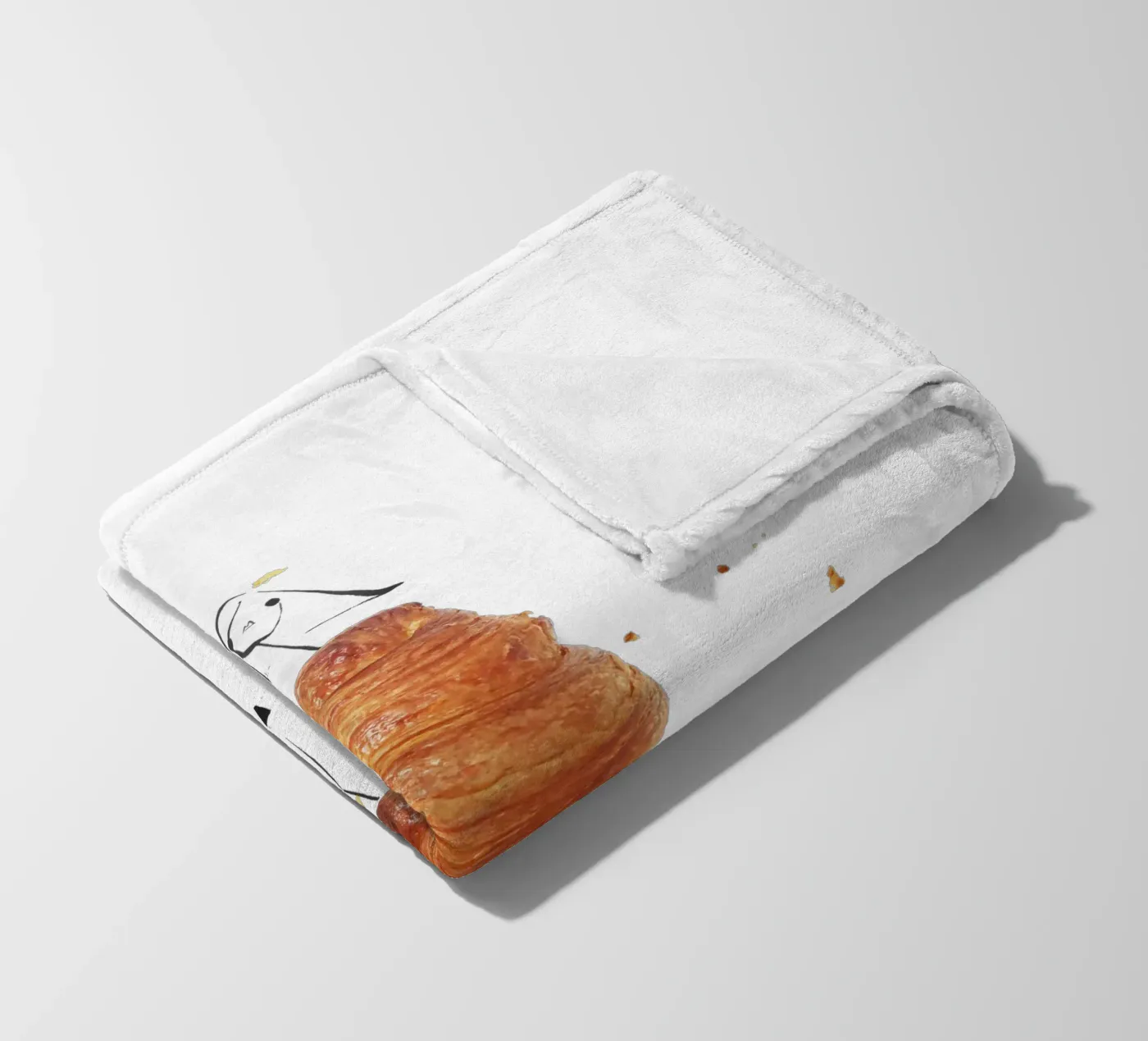 Croissant Fleecedecke von Gretchen Roehrs