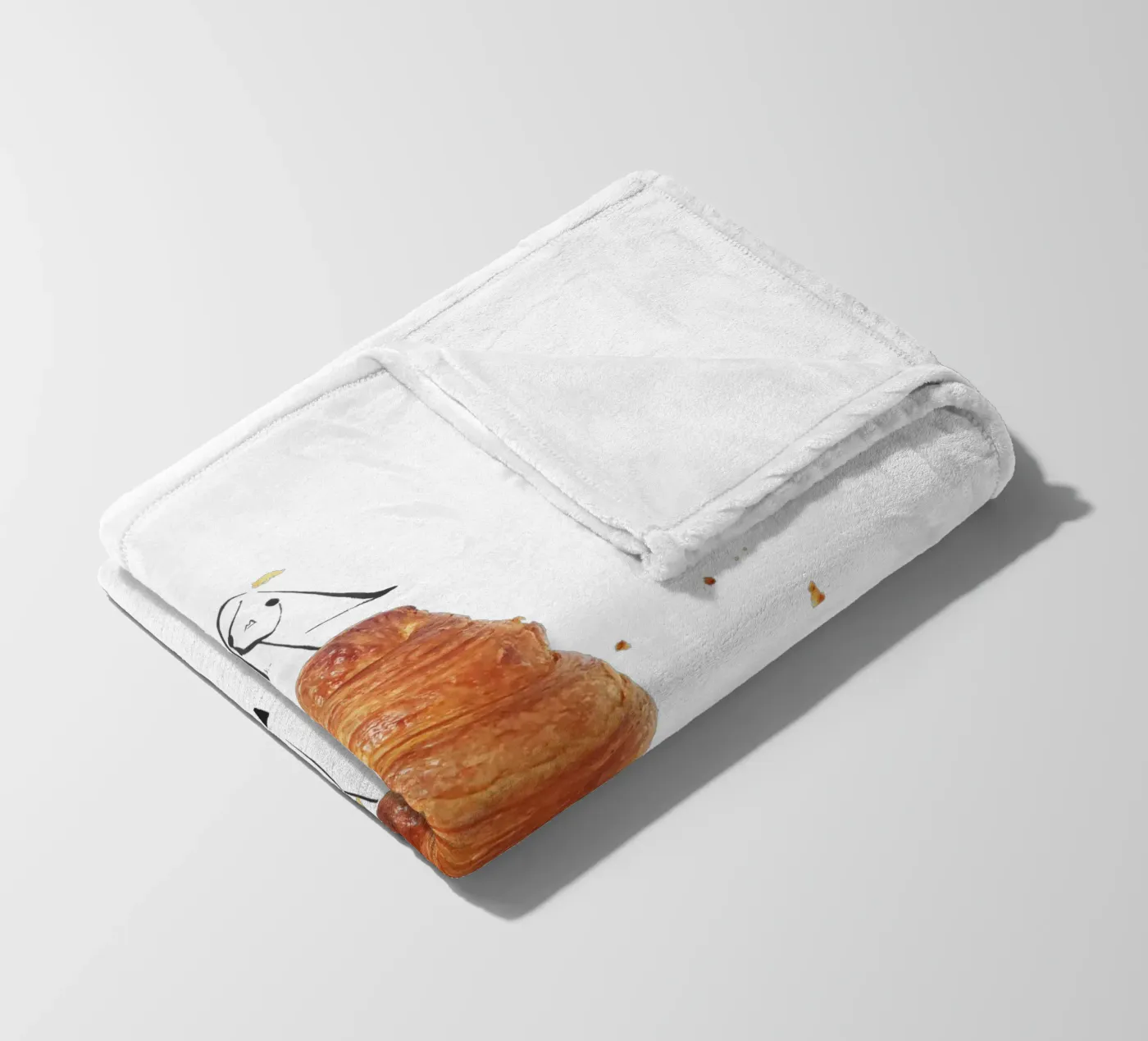 Croissant Fleecedecke von Gretchen Roehrs