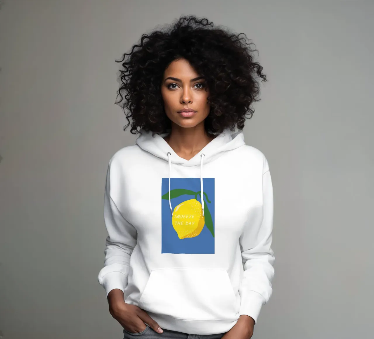 Squeeze The Day Print, Citroen quote print, Esthetische keuken hoodie van pdigitalprints