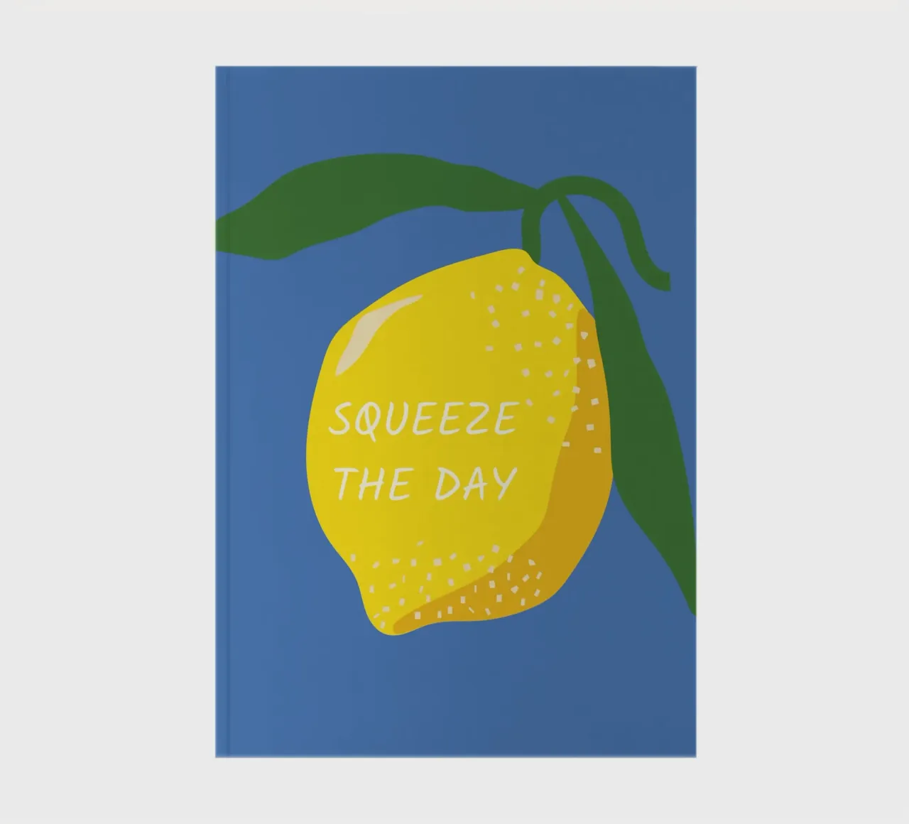 Squeeze The Day Print, Lemon Quote Print, Aesthetic Kitchen notebook by pdigitalprints