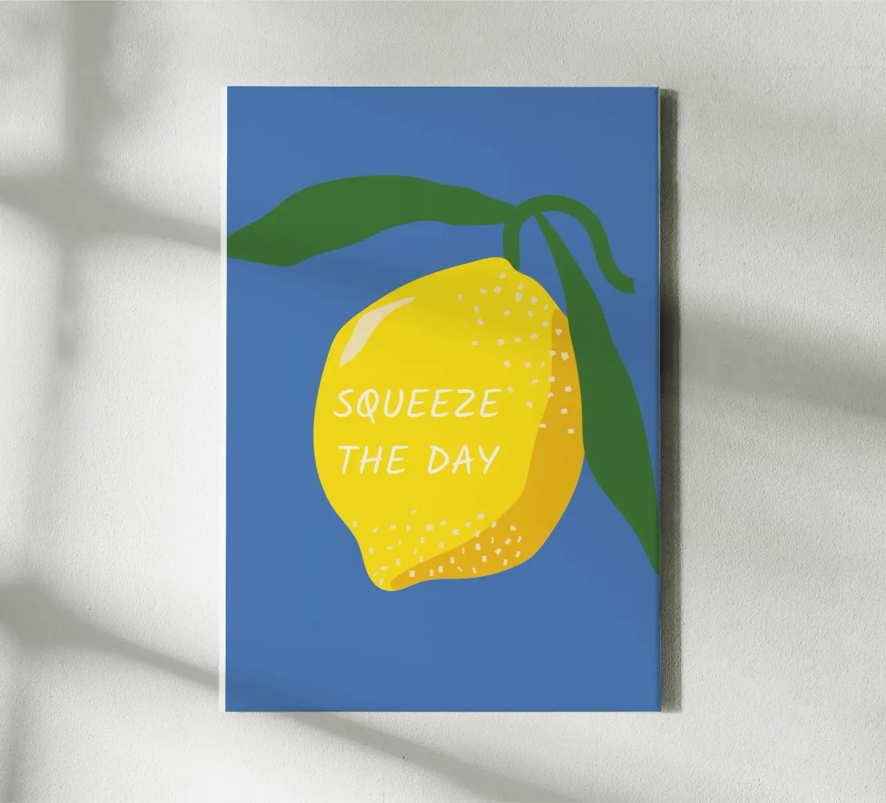 Stampa Squeeze The Day, Stampa di citazioni sul limone, Cucina Estetica tela da pdigitalprints