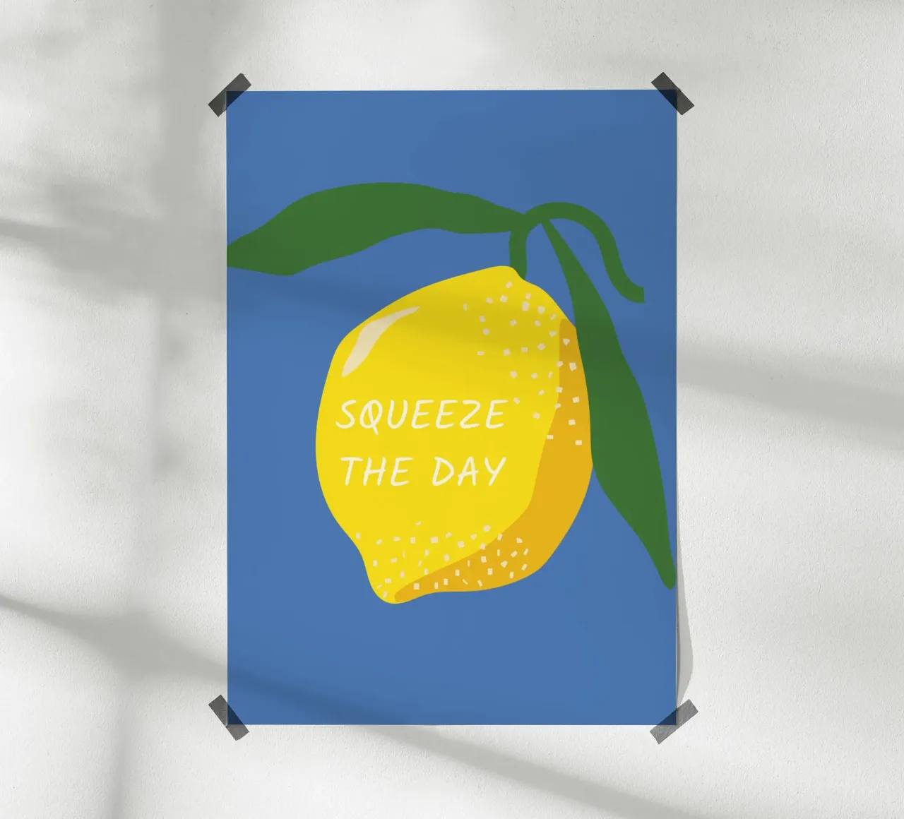 Squeeze The Day Print, Lemon Quote Print, Aesthetic Kitchen hahnemühle by pdigitalprints