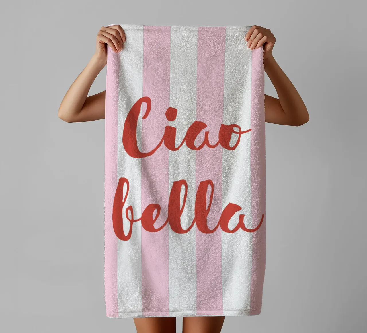 Ciao Bella Preppy Art asciugamano da bagno da pdigitalprints