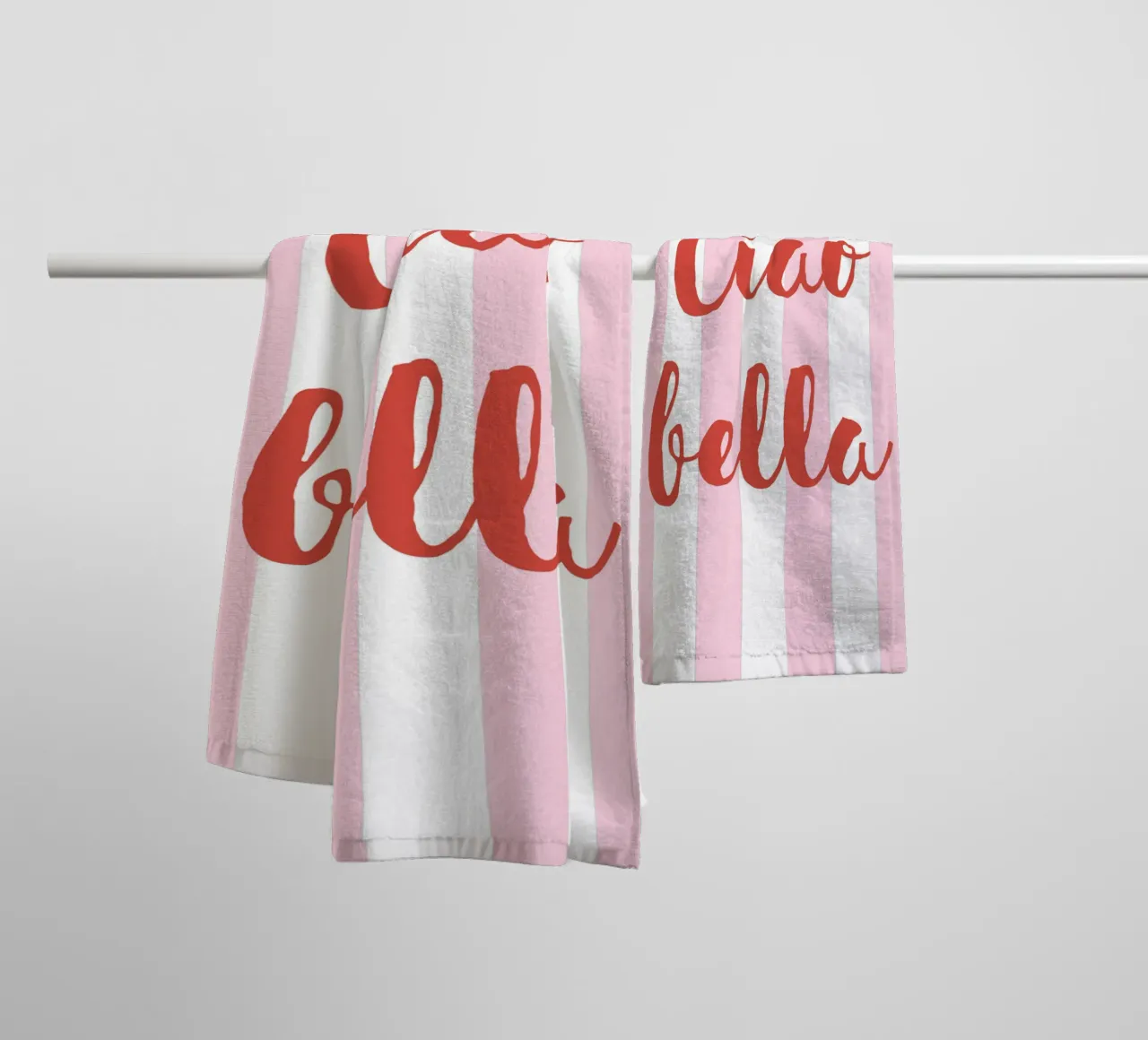 Ciao Bella Preppy Art asciugamano da bagno da pdigitalprints