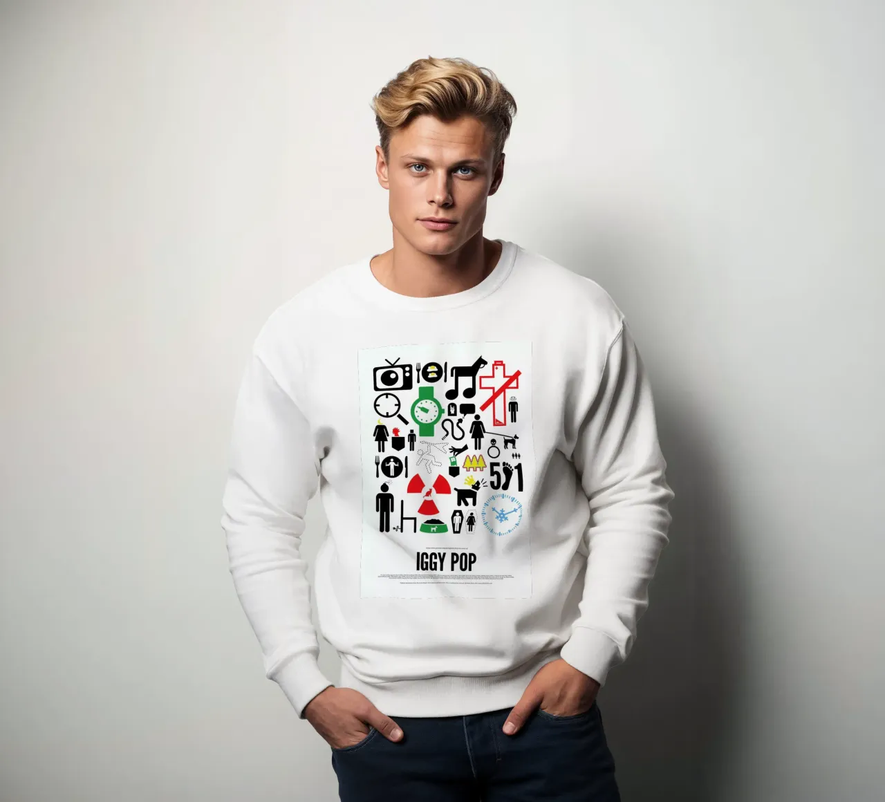Iggy Pop felpa da Viktor Hertz