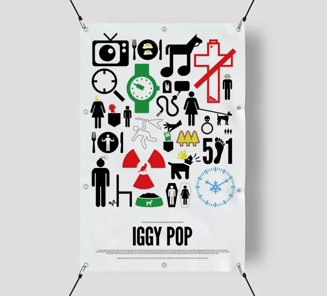 Iggy Pop telo in pvc da Viktor Hertz