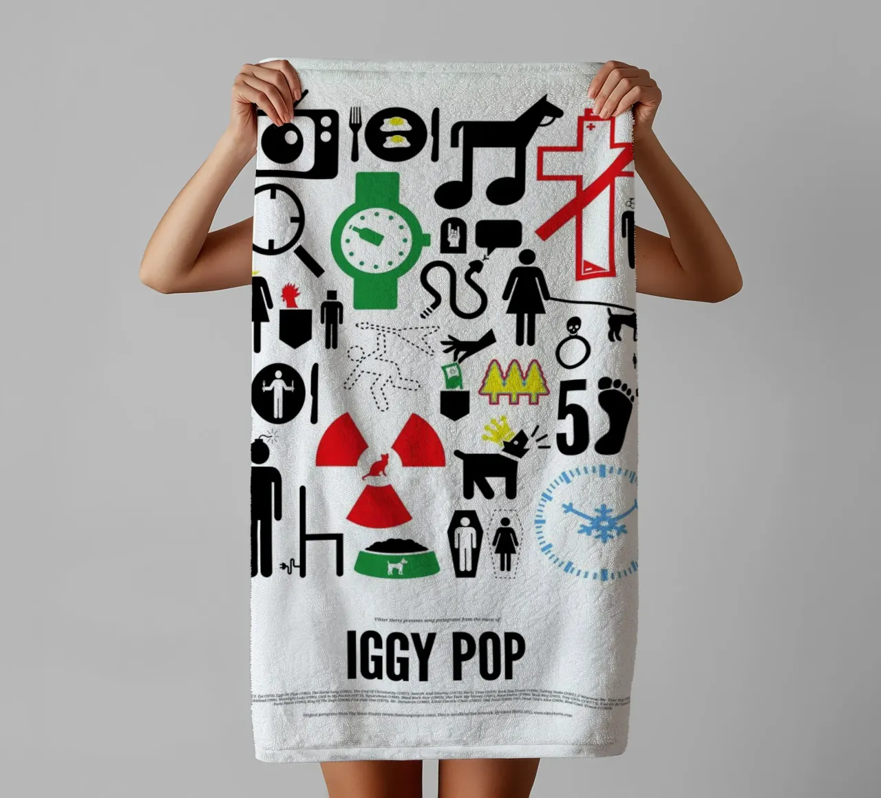 Iggy Pop asciugamano da bagno da Viktor Hertz