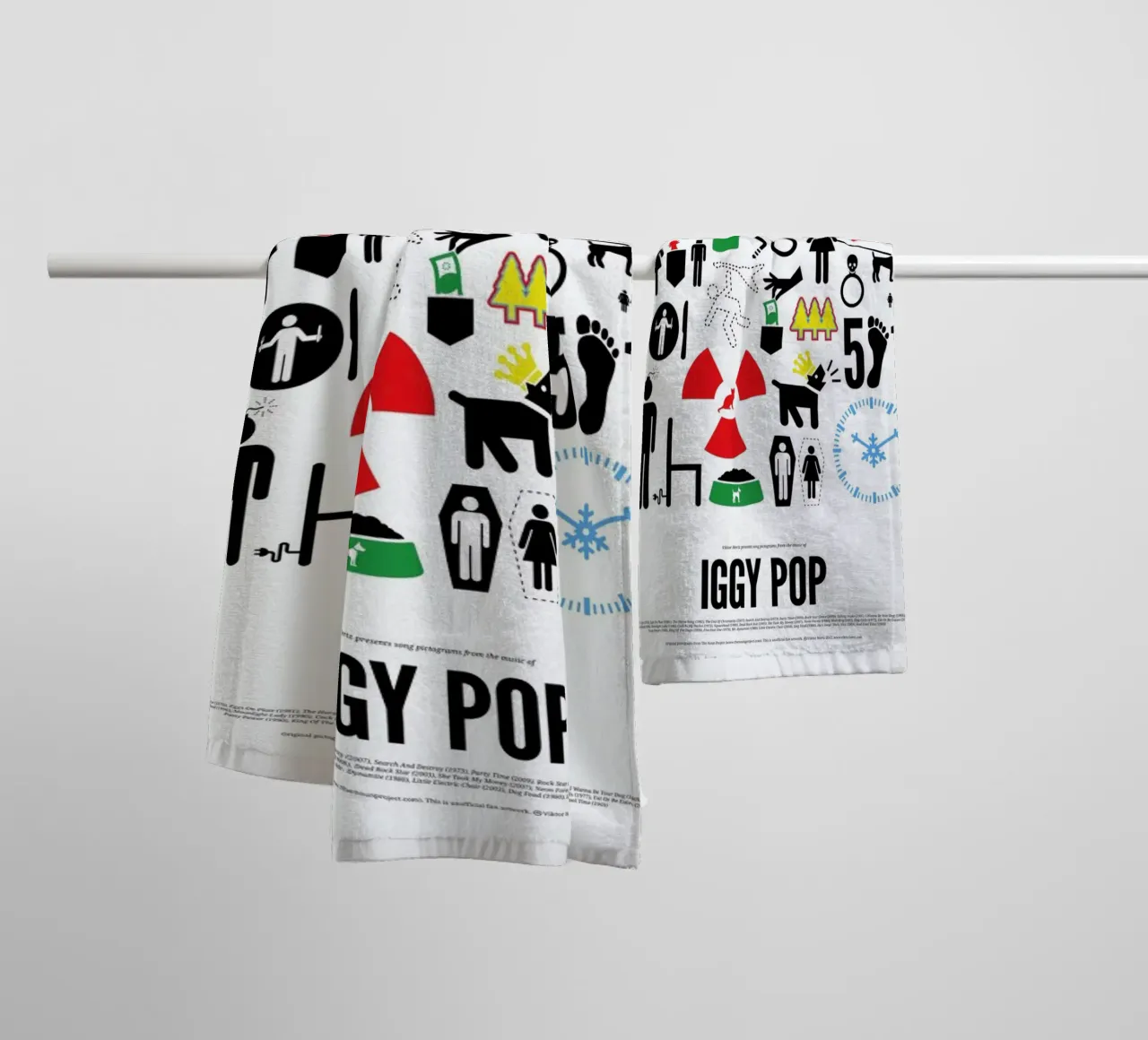 Iggy Pop asciugamano da bagno da Viktor Hertz