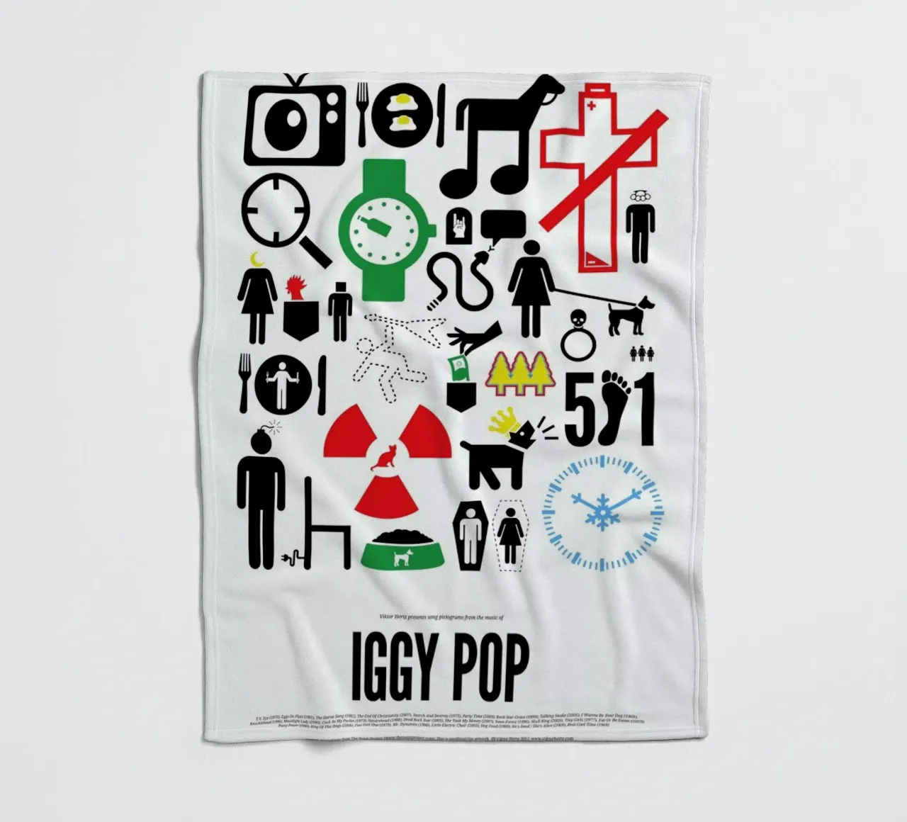 Iggy Pop coperta in pile da Viktor Hertz