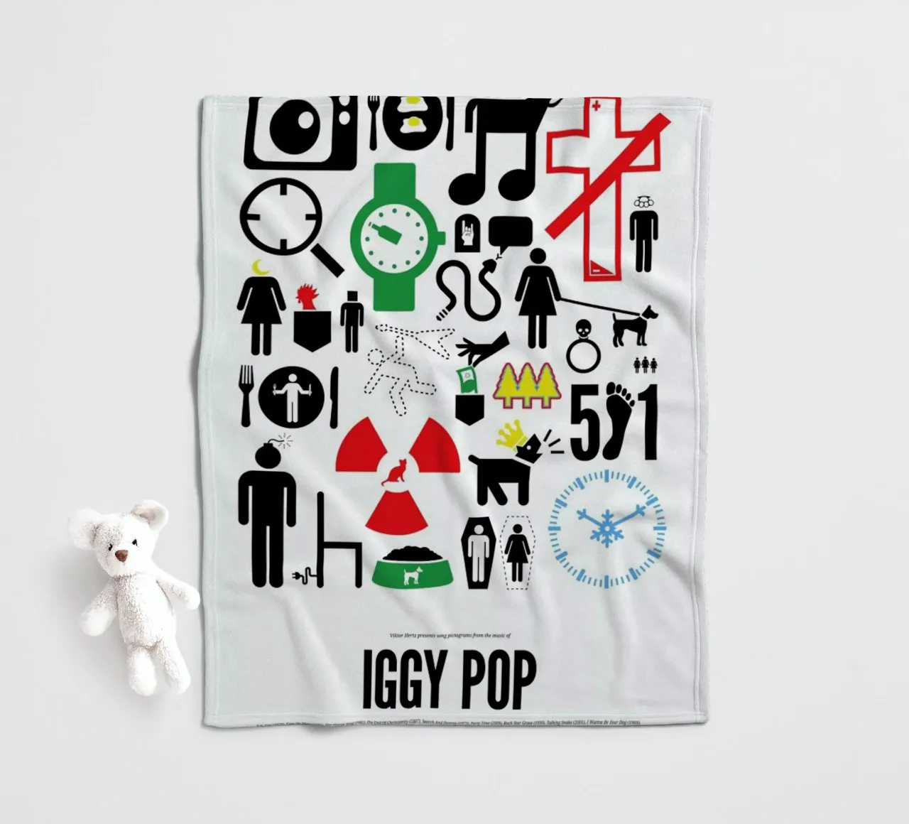 Iggy Pop coperta in pile da Viktor Hertz