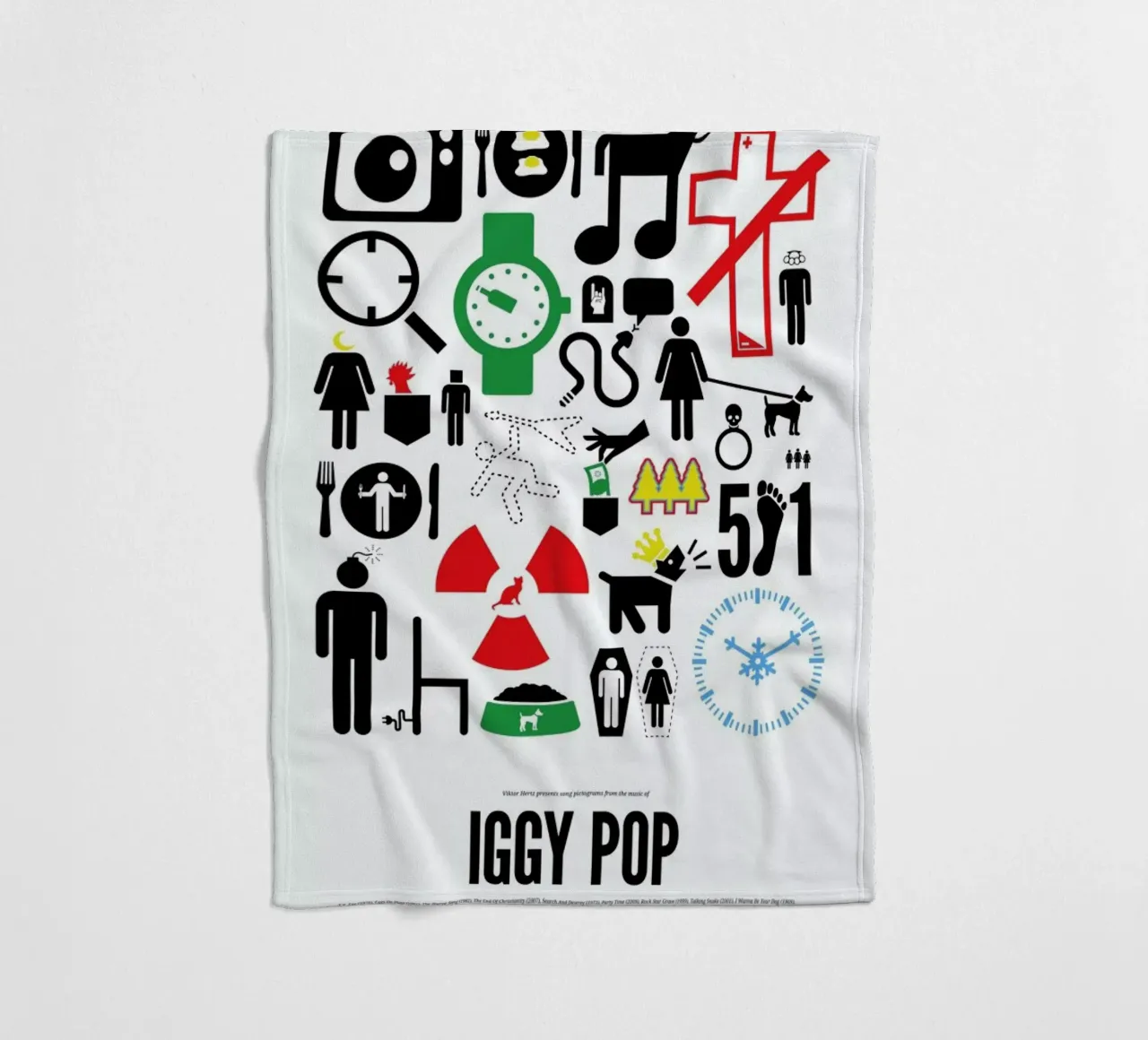 Iggy Pop coperta in pile da Viktor Hertz