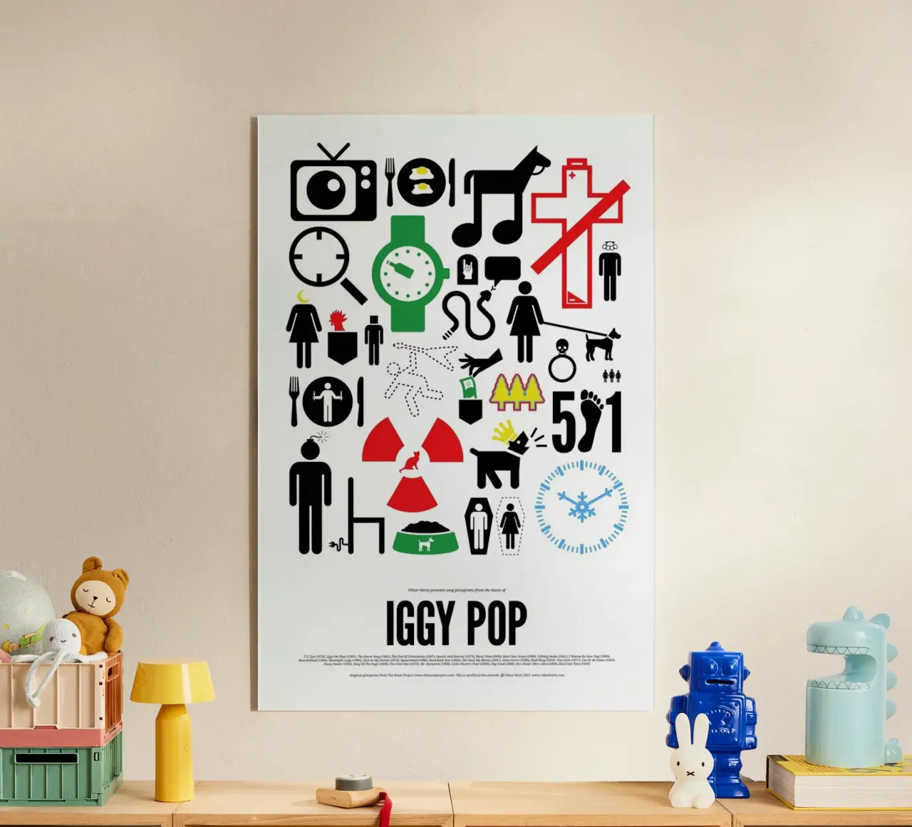 Iggy Pop plexiglass da Viktor Hertz