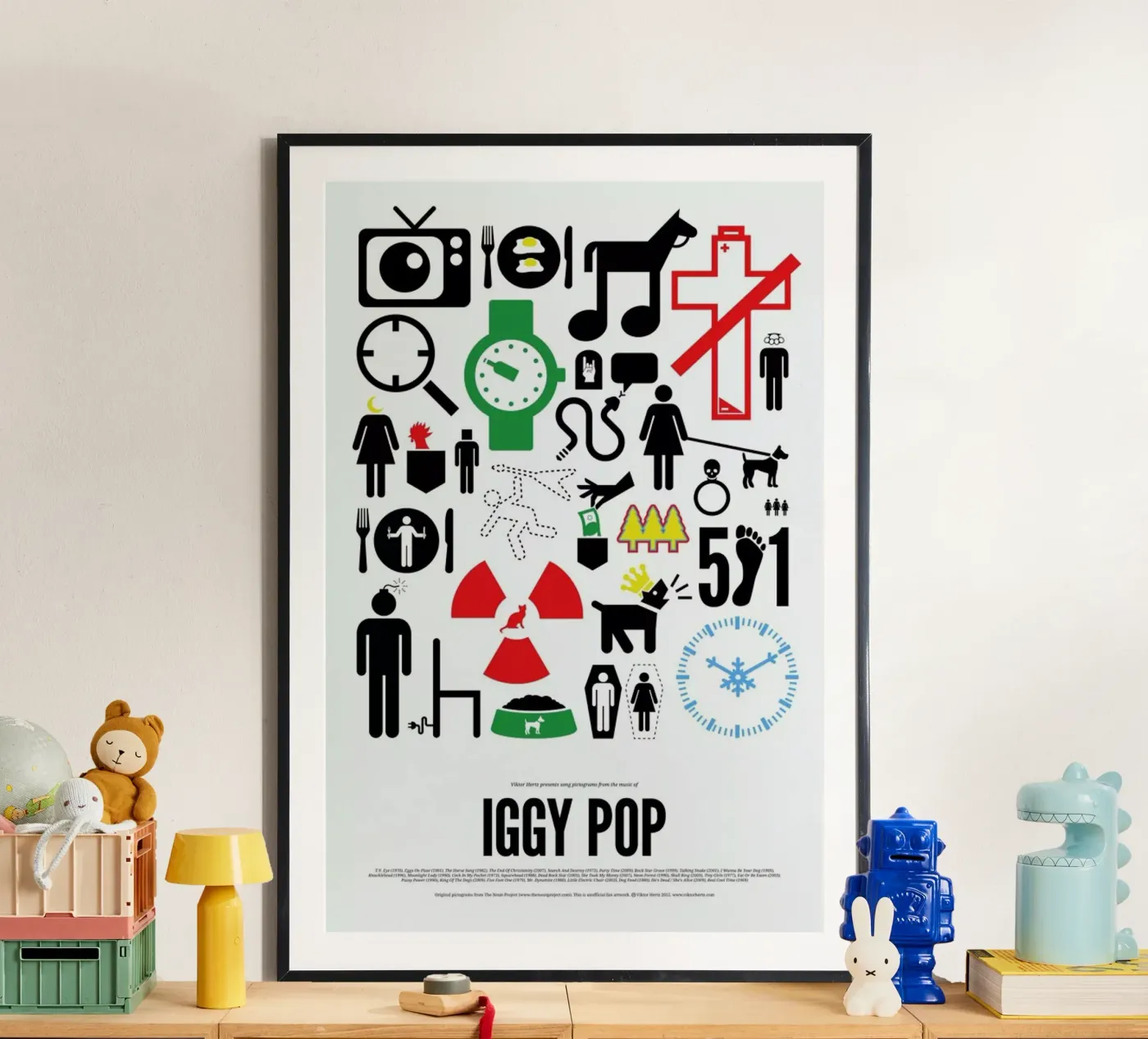 Iggy Pop poster da Viktor Hertz