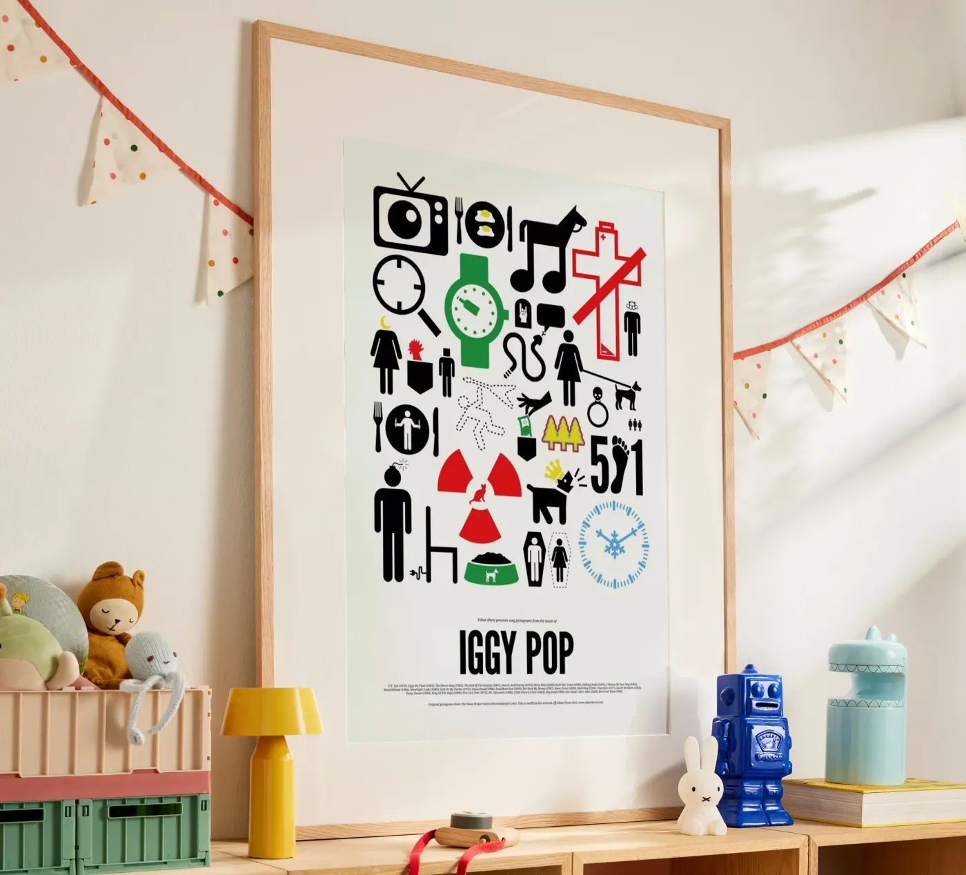 Iggy Pop poster da Viktor Hertz