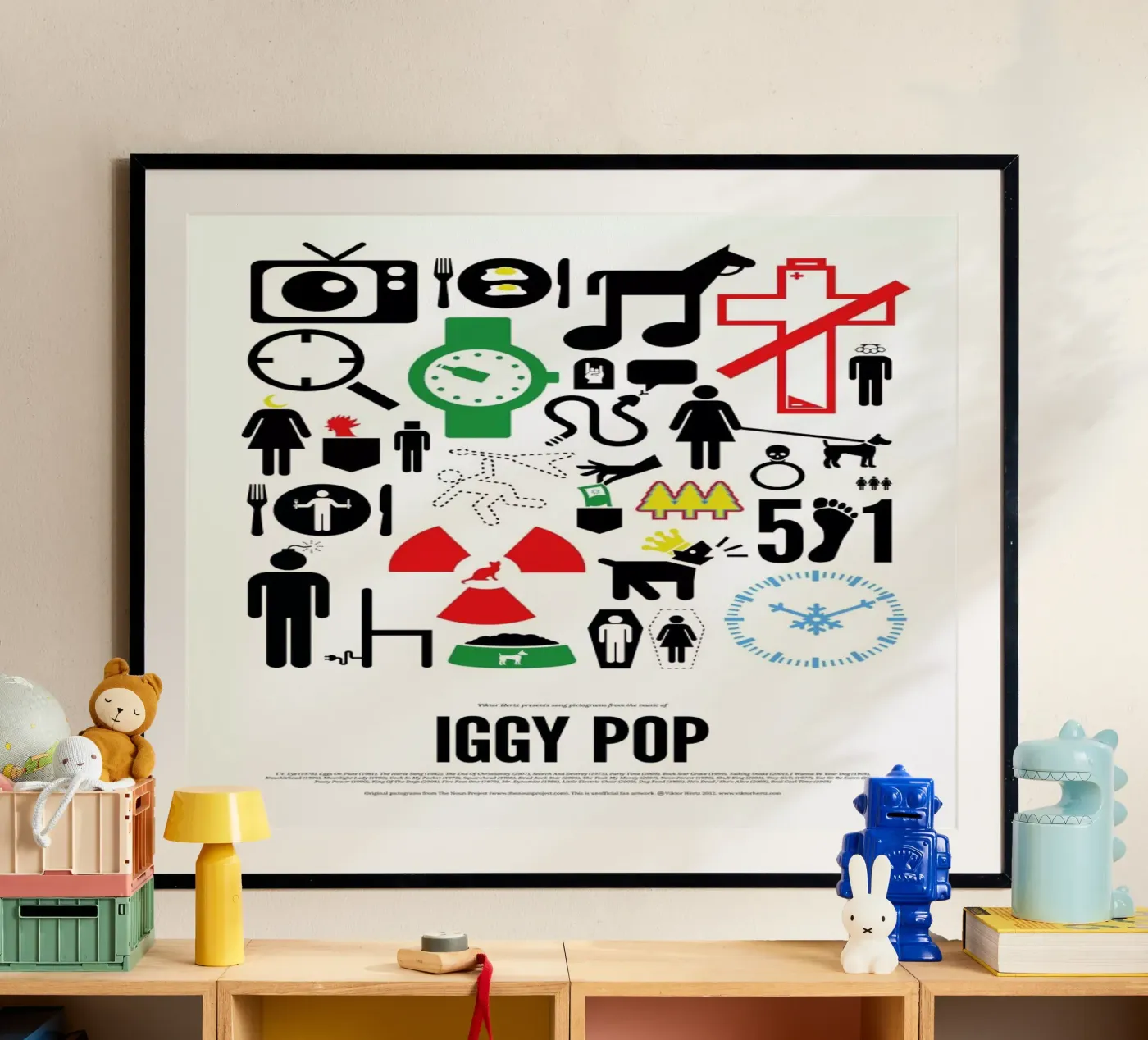 Iggy Pop poster da Viktor Hertz