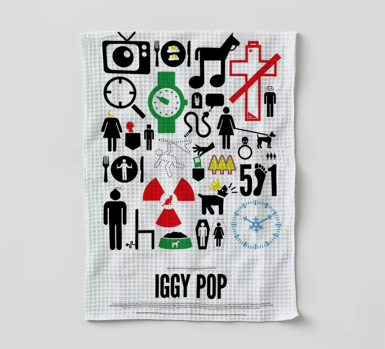 Iggy Pop canovaccio da cucina da Viktor Hertz
