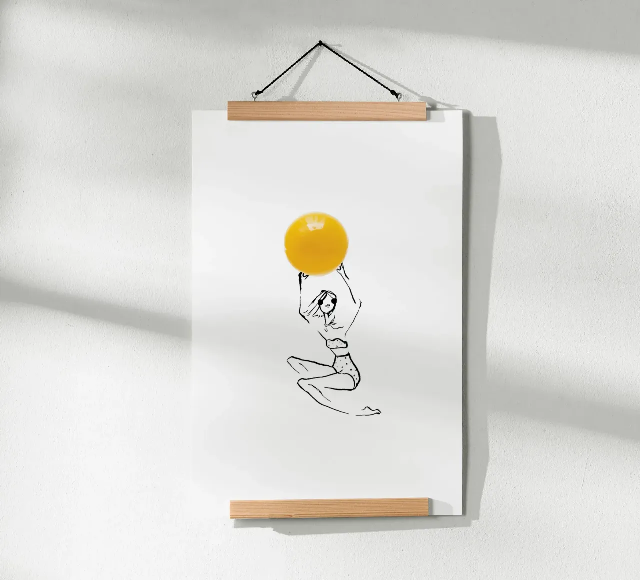 Yolk poster con telaio in plastica da Gretchen Roehrs