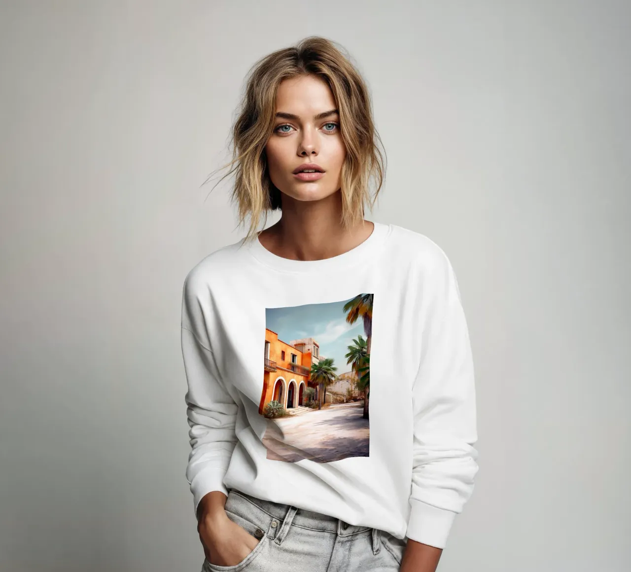 Città messicana felpa da Justyna Jaszke JBJart