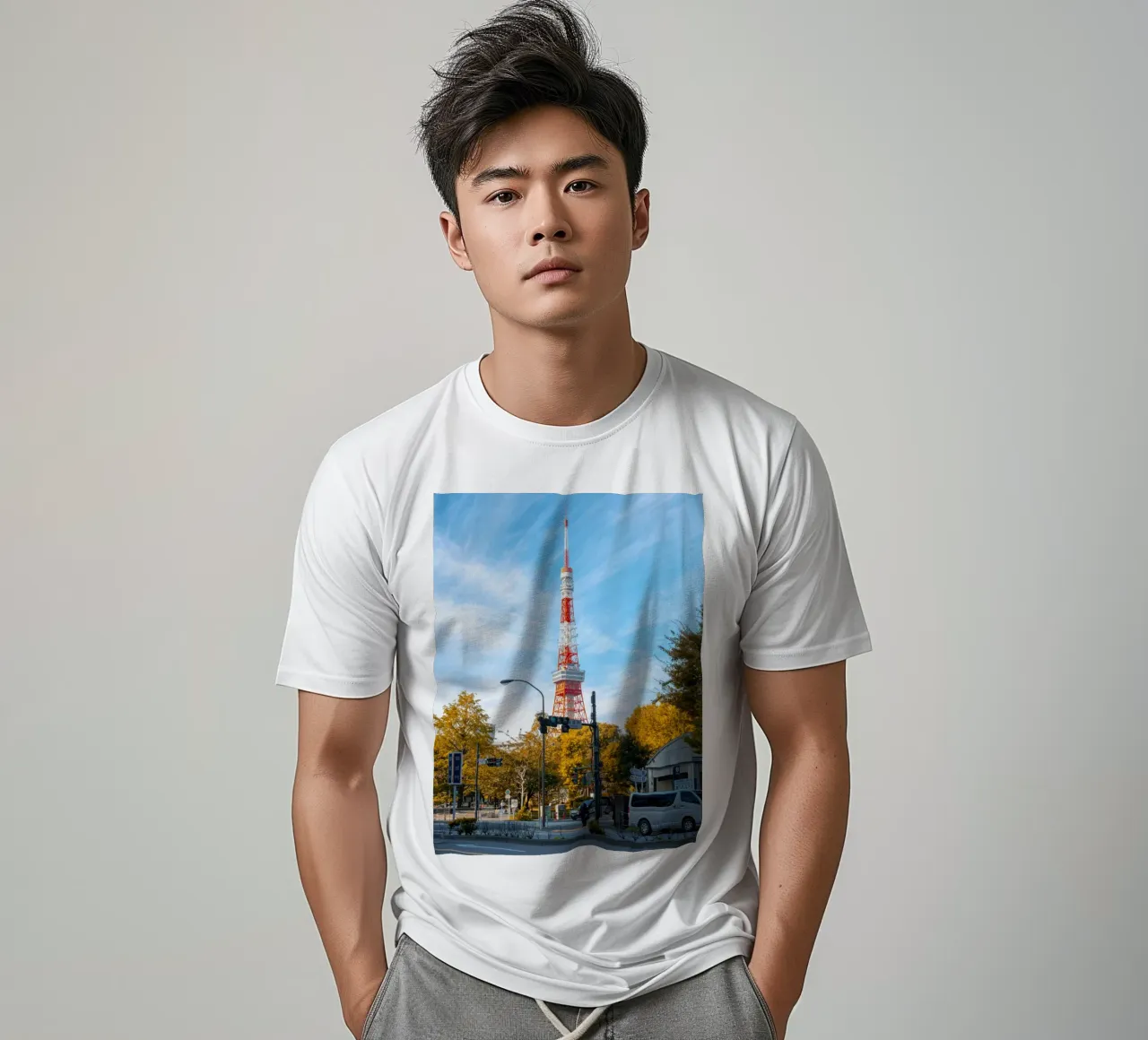 Torre di Tokyo, Giappone t-shirt da Marcel Bisig