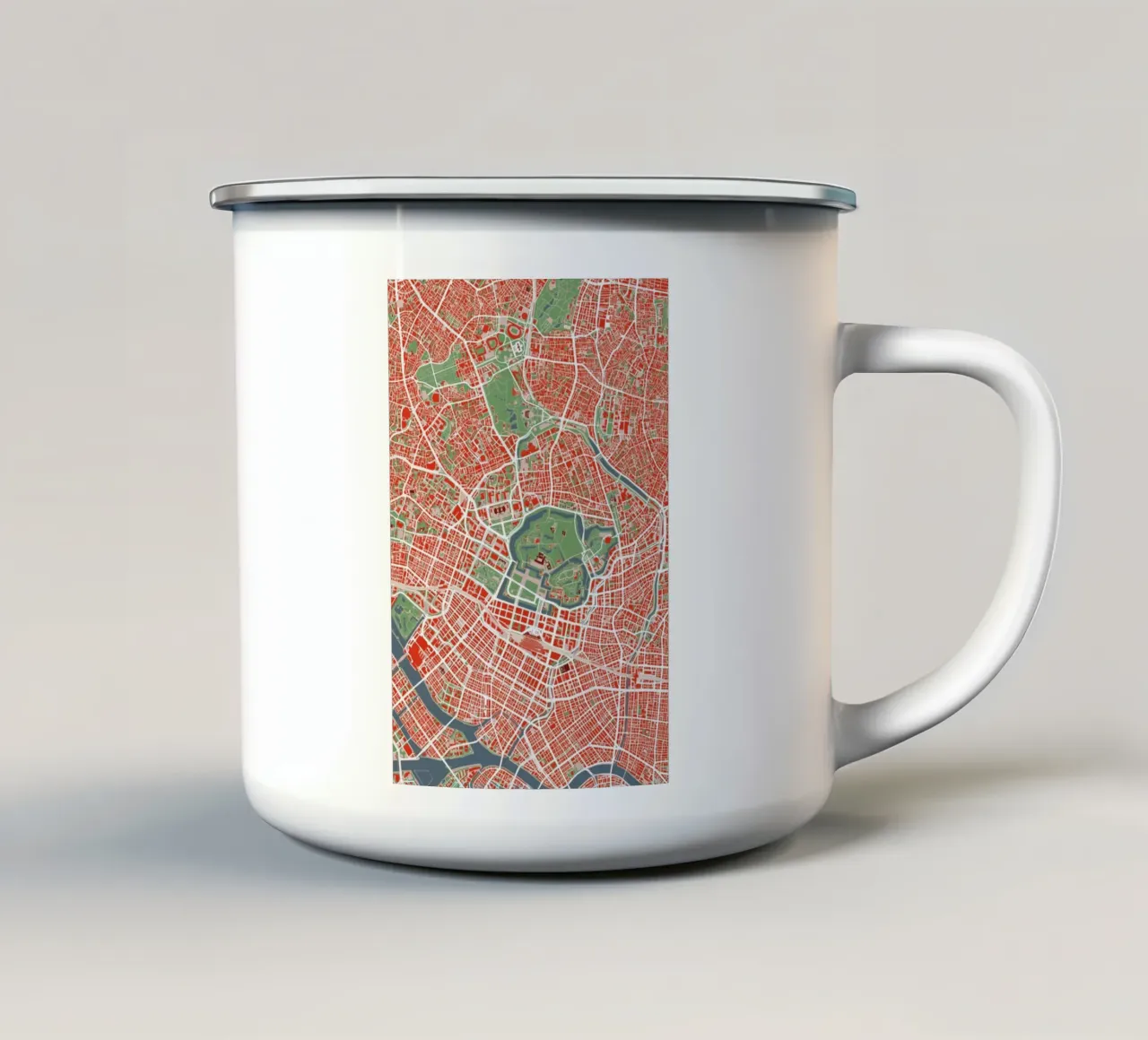 Tokyo Classic tazza in smalto da Planos Urbanos