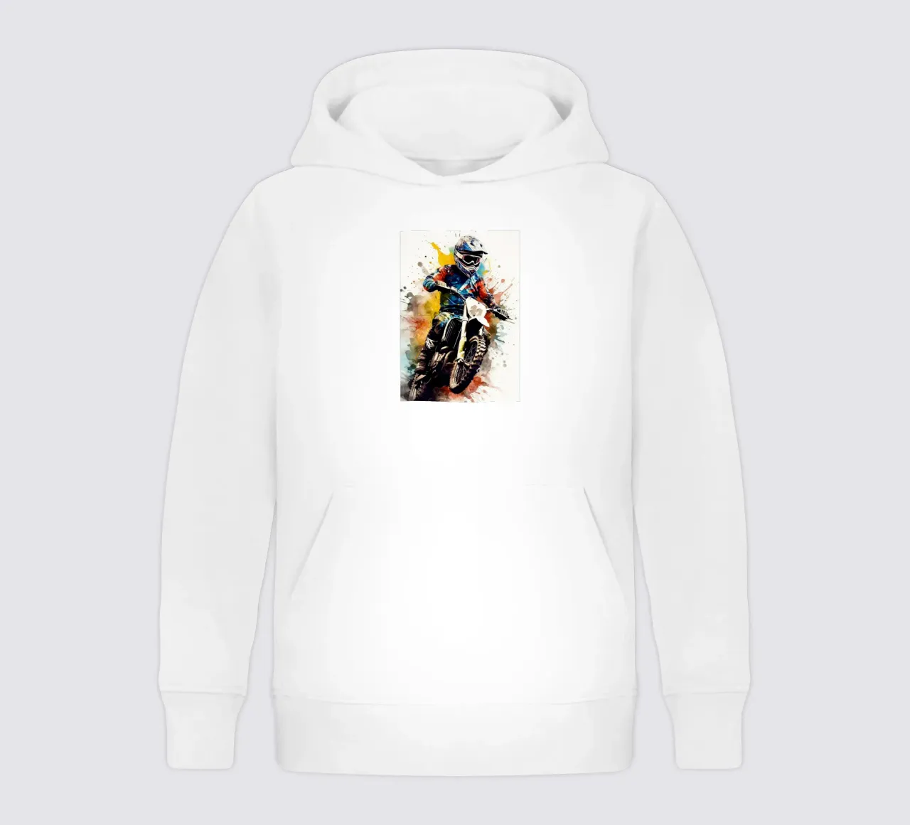 Motor racing sport art kids hoodie by Justyna Jaszke JBJart