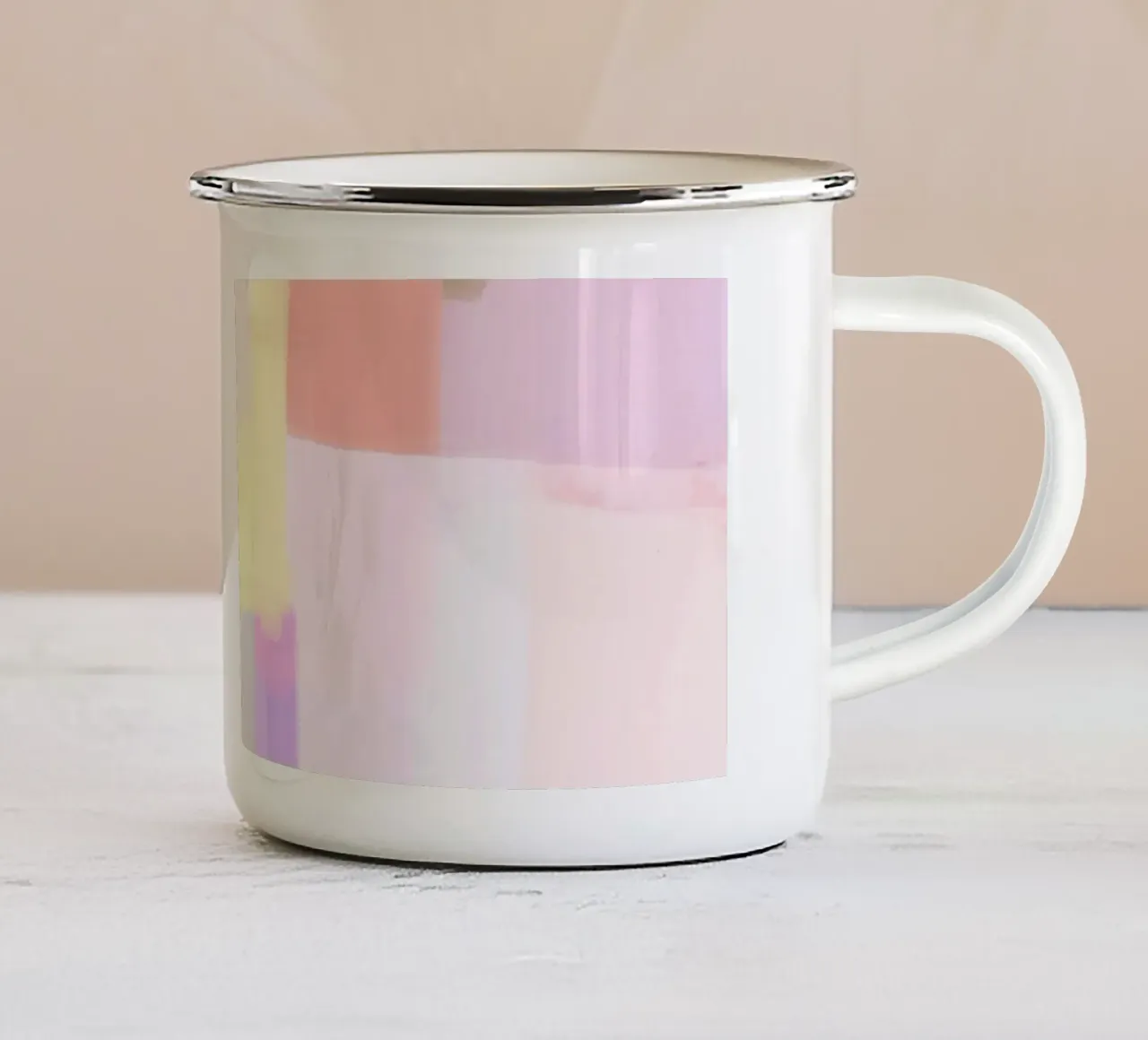Art Check Emaille Tasse von Studio ROSAGRAU