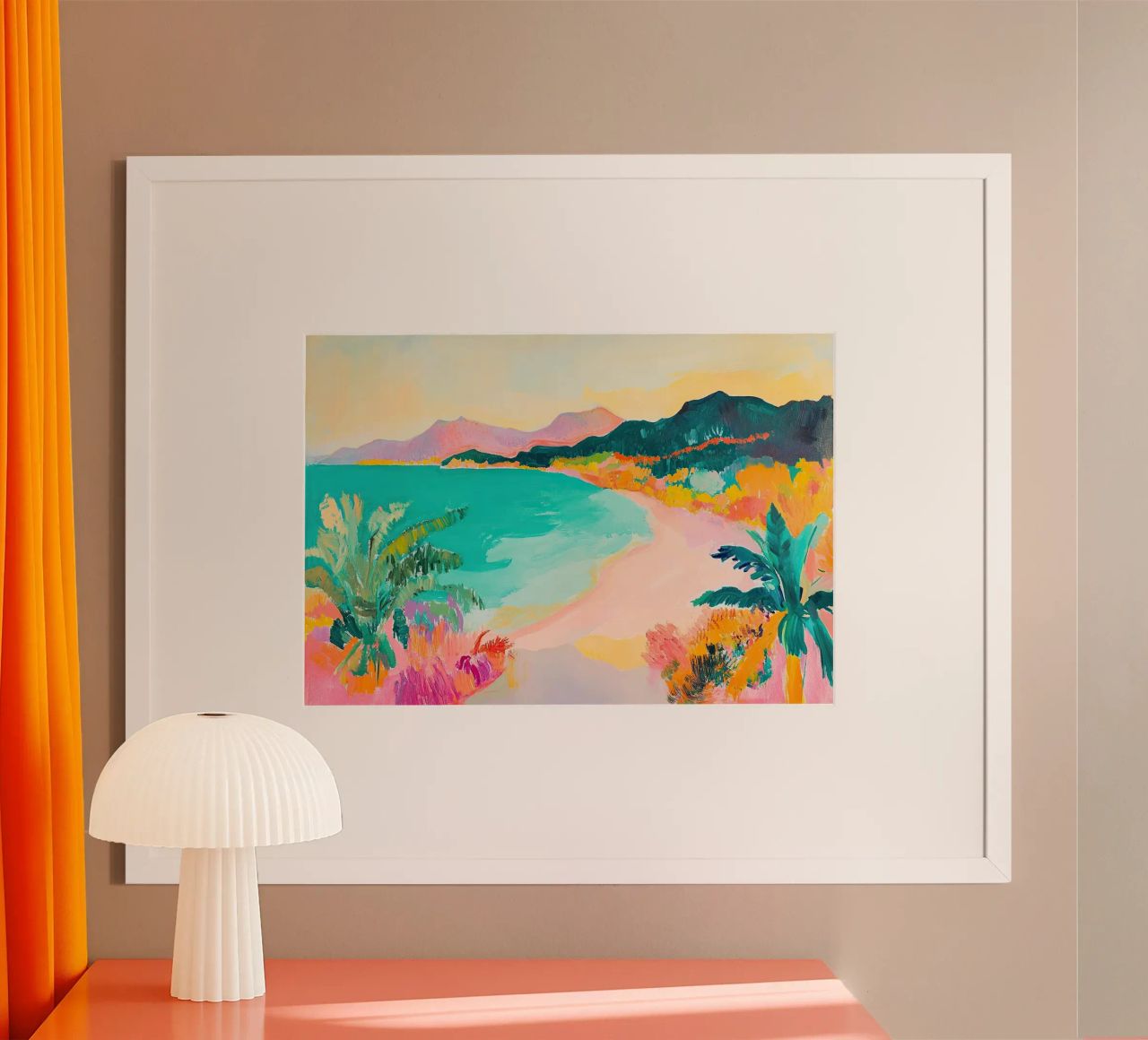 Tropical Tide: A Fauvist Wave poster by Euphoria Theresa